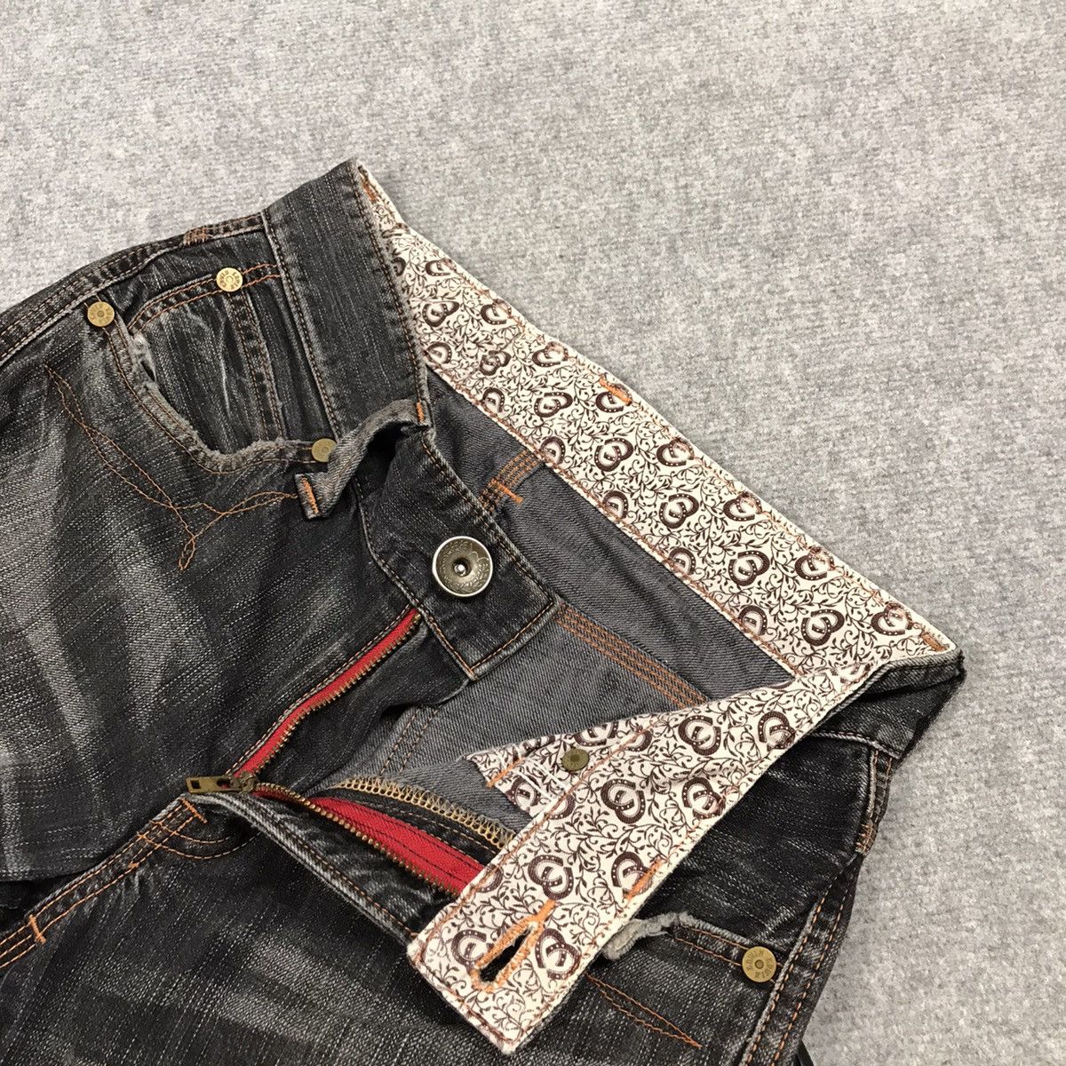 If Six Was Nine × Japanese Brand JAPAN STYLE DENIM BLACK FADED DISTRESSED PANTS Size US 28 / EU 44 - 16 Thumbnail