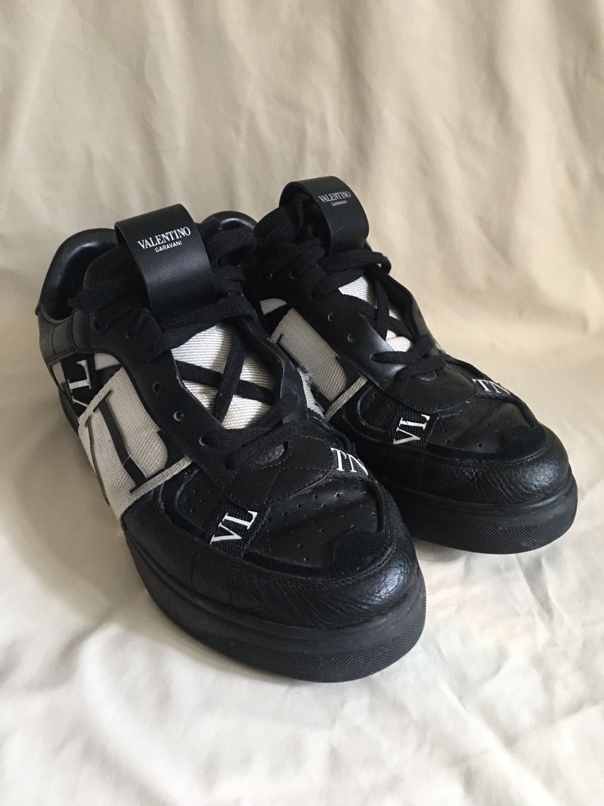 Designer × Valentino Valentino Garavani VL7N Black Leather Sneakers Size EU 41 Size US 8 / EU 41 - 1 Thumbnail