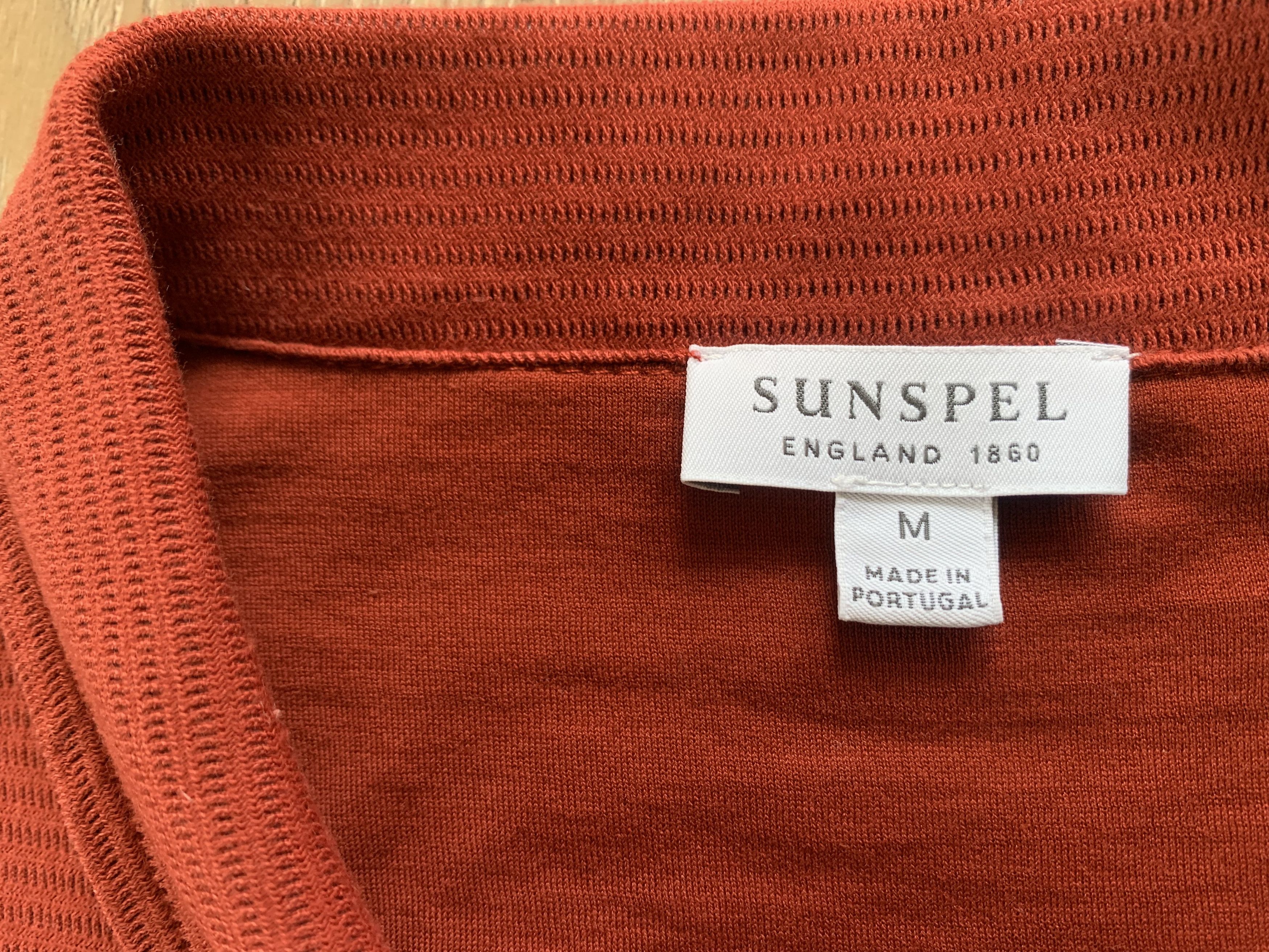 Sunspel Sunspel England Mens Mesh Cotton Polo T Shirt Size US M / EU 48-50 / 2 - 6 Thumbnail