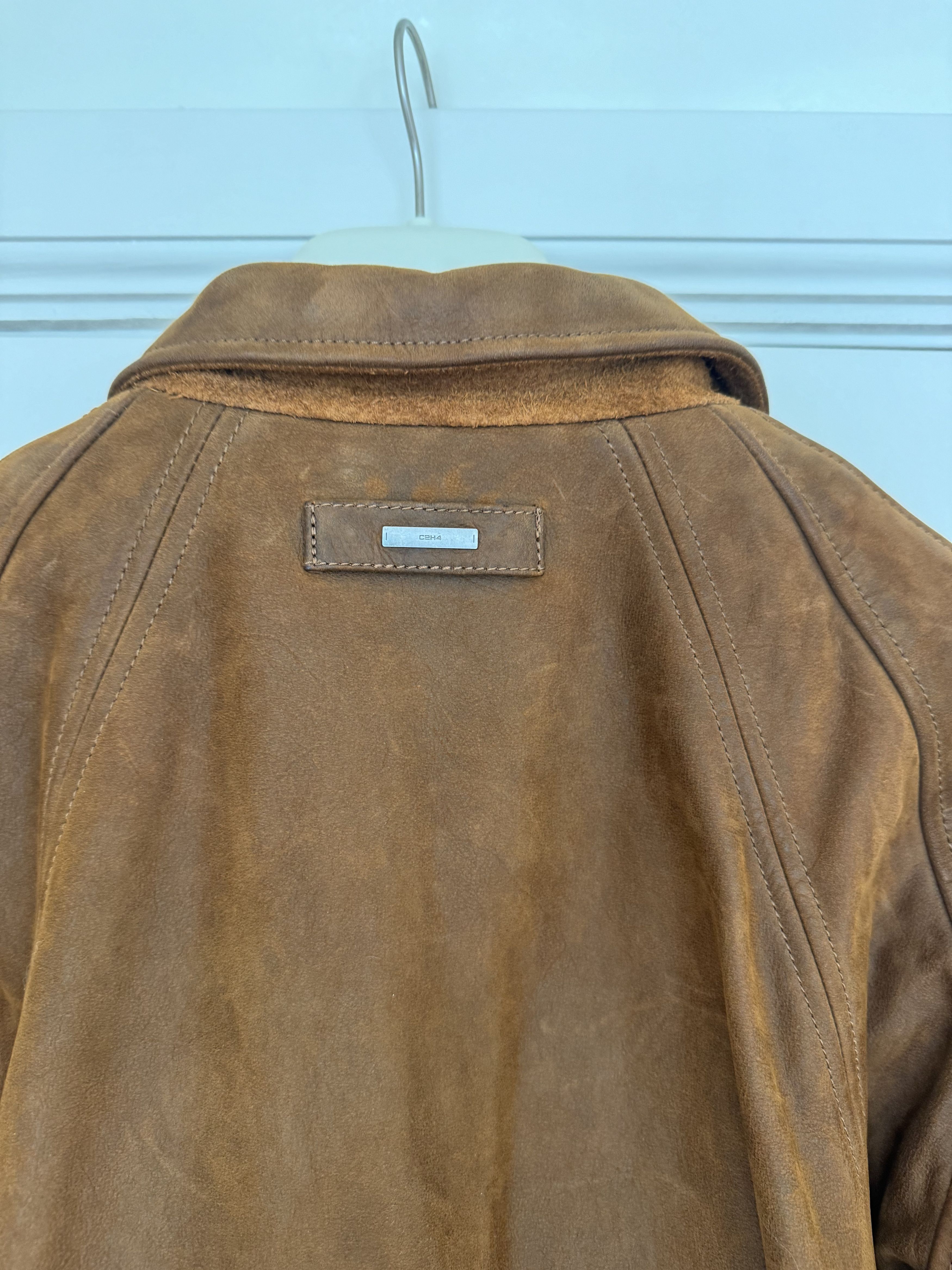 C2H4 Moccasin Memory Faded A-2 Leather Jacket Size US M / EU 48-50 / 2 - 7 Thumbnail