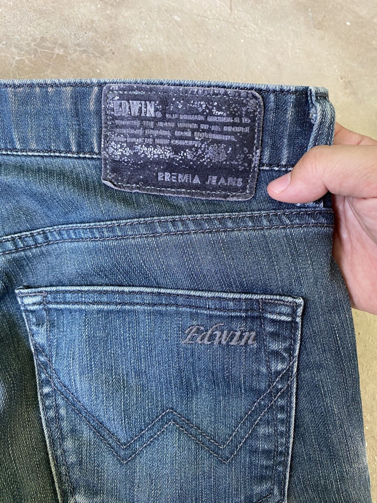 Edwin Edwin Premia Japanese Faded Denim Jeans W33 Size US 33 - 9 Thumbnail