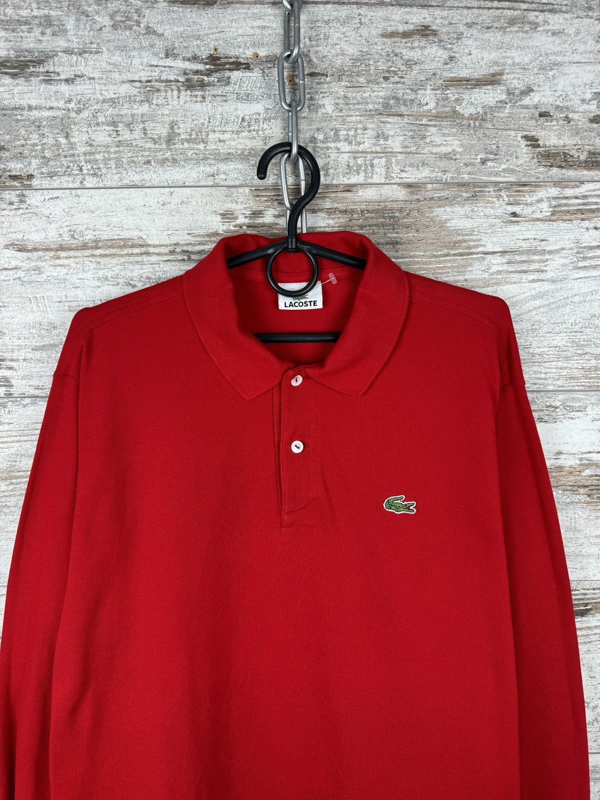 Lacoste × Vintage Mens Vintage Lacoste Longsleeve T-shirt rugby sweatshirt Size US XL / EU 56 / 4 - 2 Thumbnail