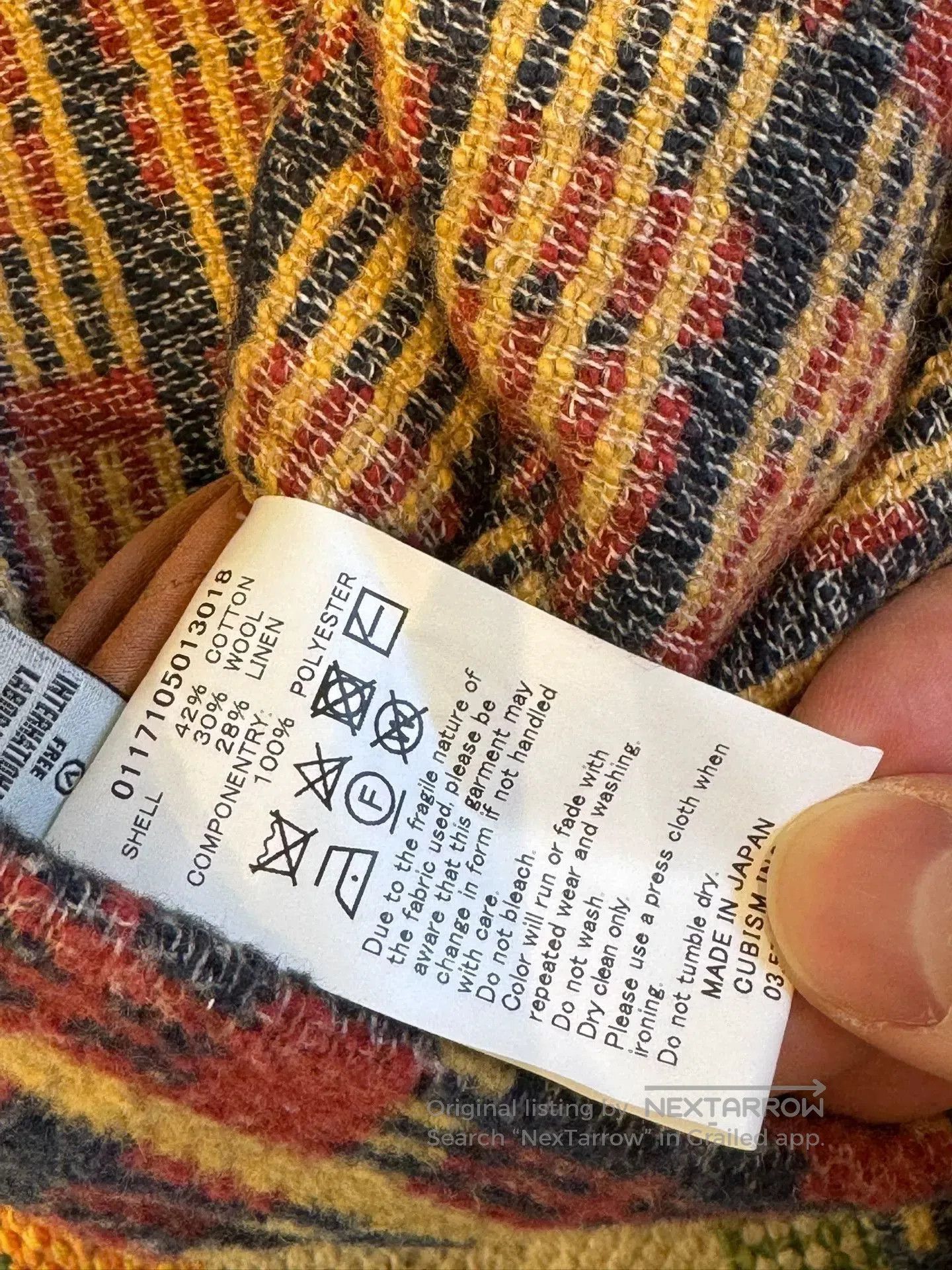Visvim visvim four corners coat with carpet fabric. Size US L / EU 52-54 / 3 - 5 Thumbnail