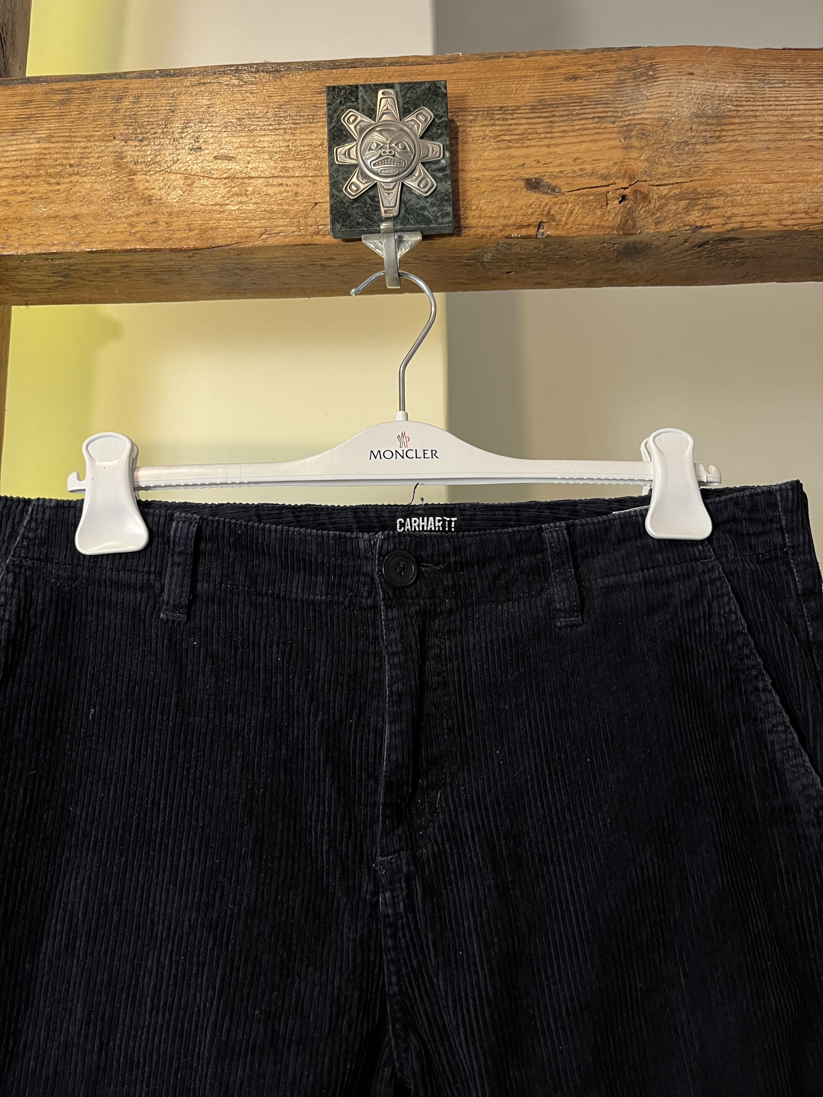 Carhartt × Carhartt Wip × Vintage 90s Carhartt Corduroy Velvet Club Pants 33x34 Size US 33 - 3 Thumbnail