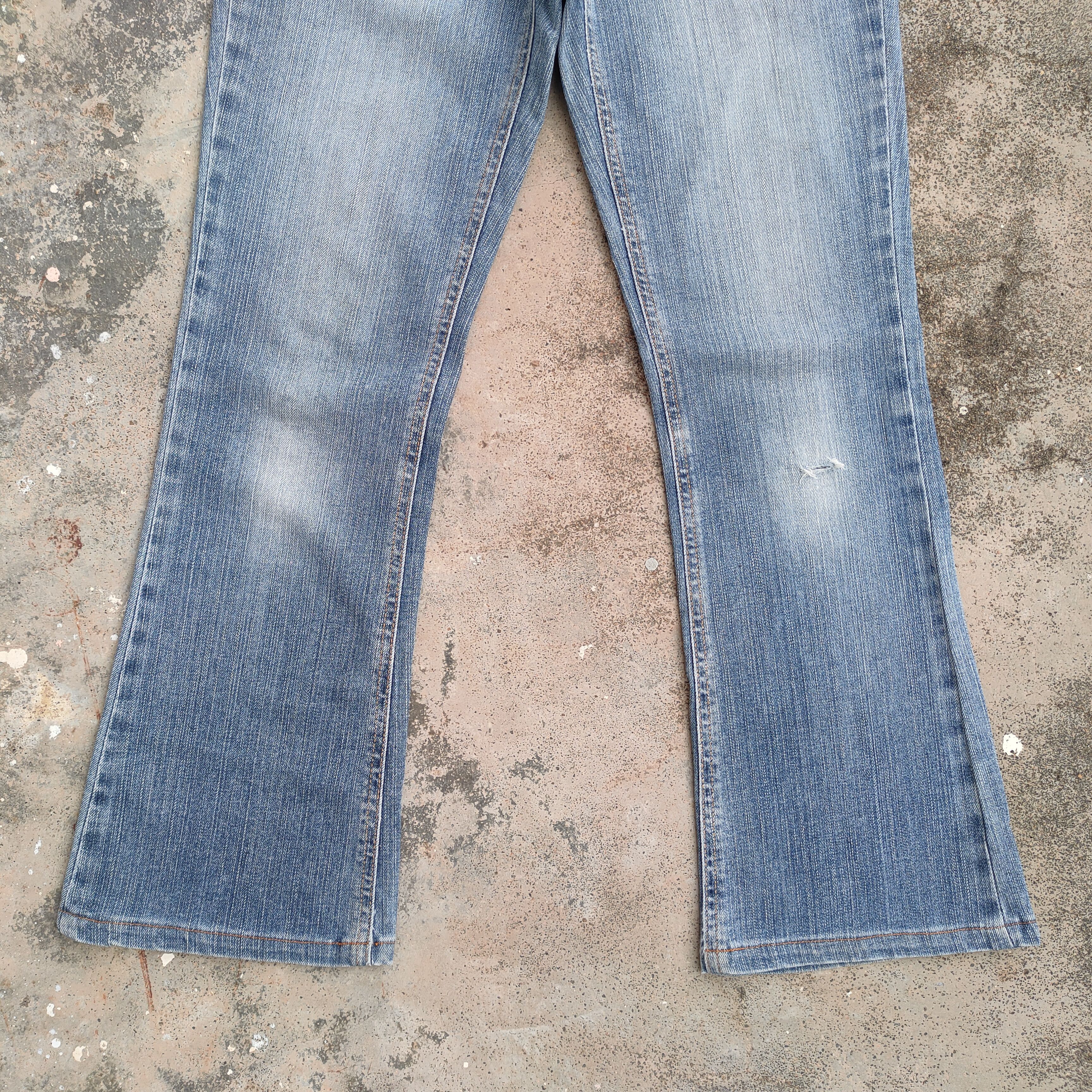 Edwin × Jean × Vintage VINTAGE EDWIN FLARE FADED JEANS DENIM PANTS Size US 30 / EU 46 - 3 Thumbnail
