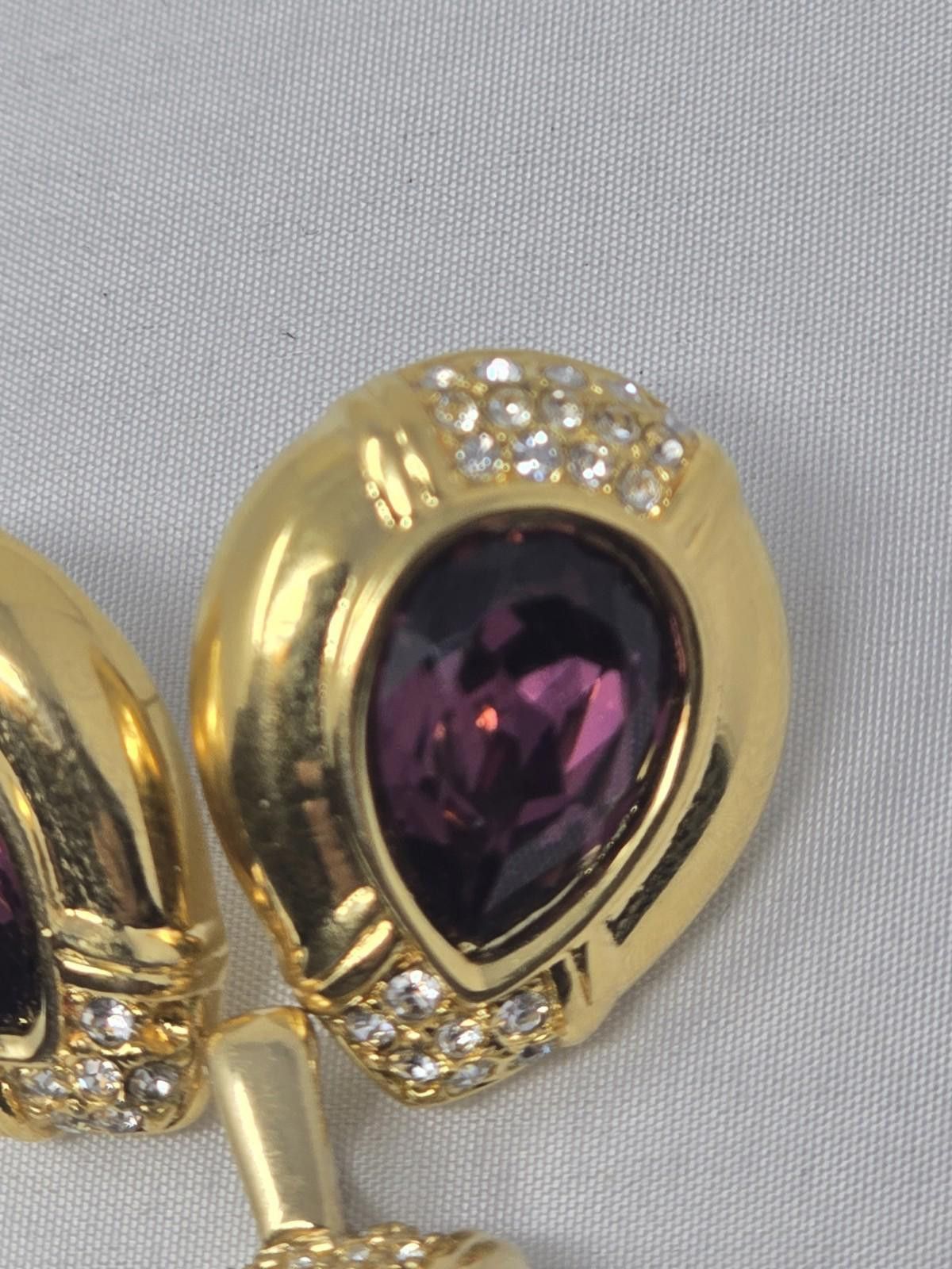 Swarovski Vintage S.A.L. Earrings and Pendant Set–Gold Tone Swarovski Size ONE SIZE - 3 Thumbnail