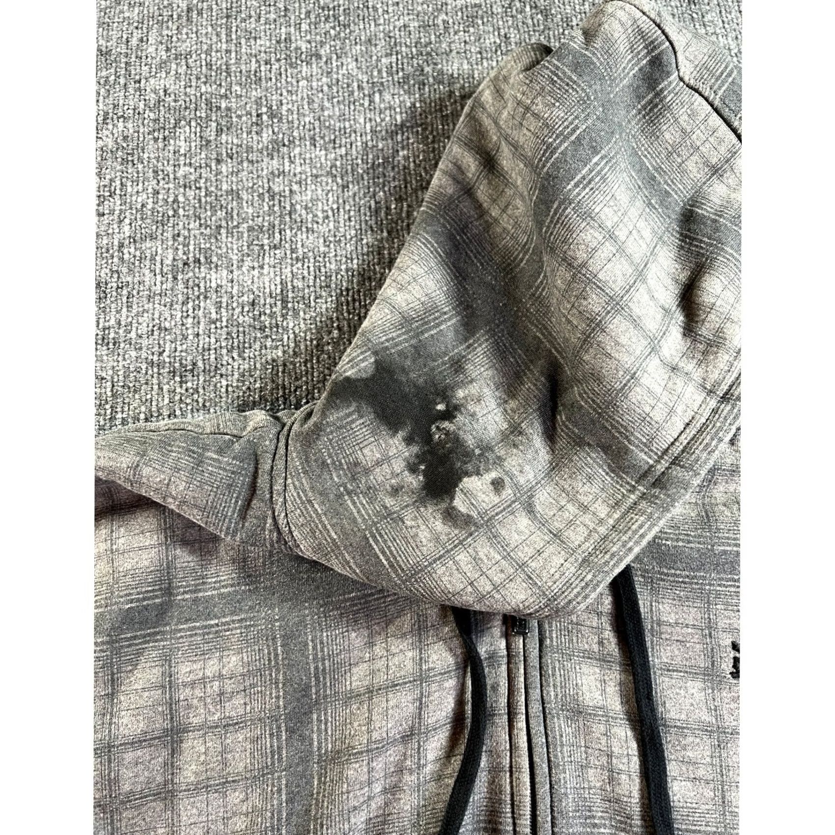 Zoo York Zoo York Hoodie Mens 2XL Gray Plaid Sherpa Lined Full Zip Logo Embroidered Streetwear Skater Size US XXL / EU 58 / 5 - 6 Thumbnail
