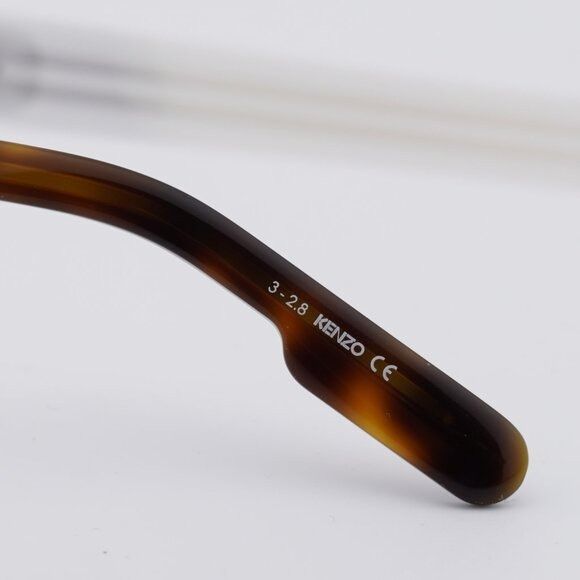 Kenzo Kenzo KZ50015U 052 Eyeglasses Havana/Gold 48mm Round Frame Size ONE SIZE - 7 Thumbnail