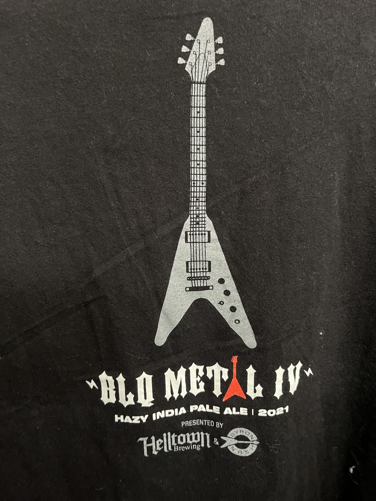 Designer Helltown Brewing & Byron Nash - BLQ Metal Beer T-shirt - XL Size US XL / EU 56 / 4 - 5 Thumbnail