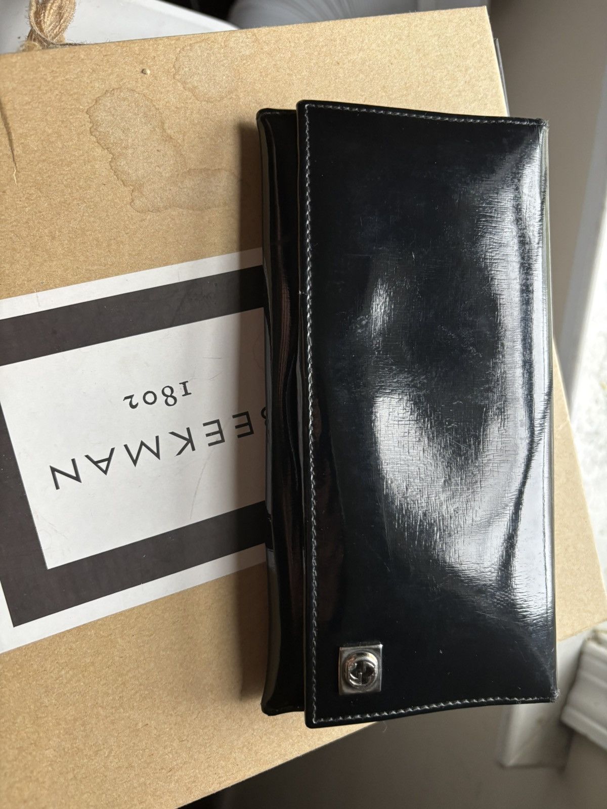 Gucci Black Gucci Wallet Silver G Size ONE SIZE - 1 Thumbnail