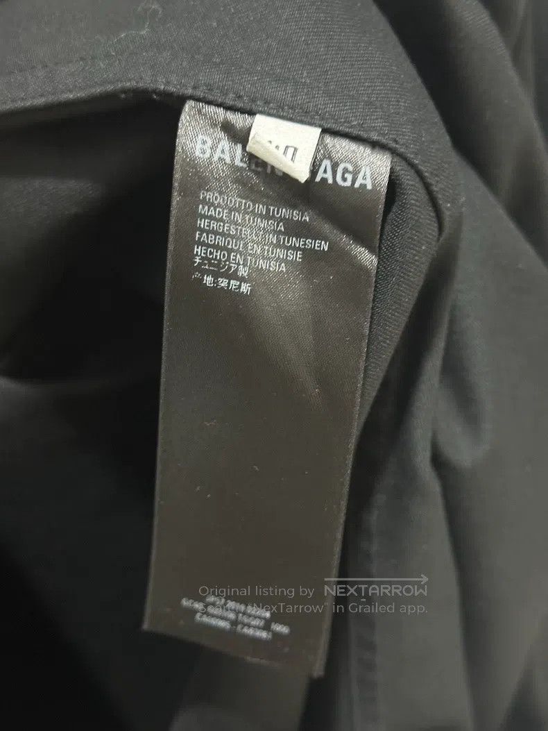 Balenciaga Balenciaga Black Shirt Jacket Size US XXS / EU 40 - 6 Thumbnail
