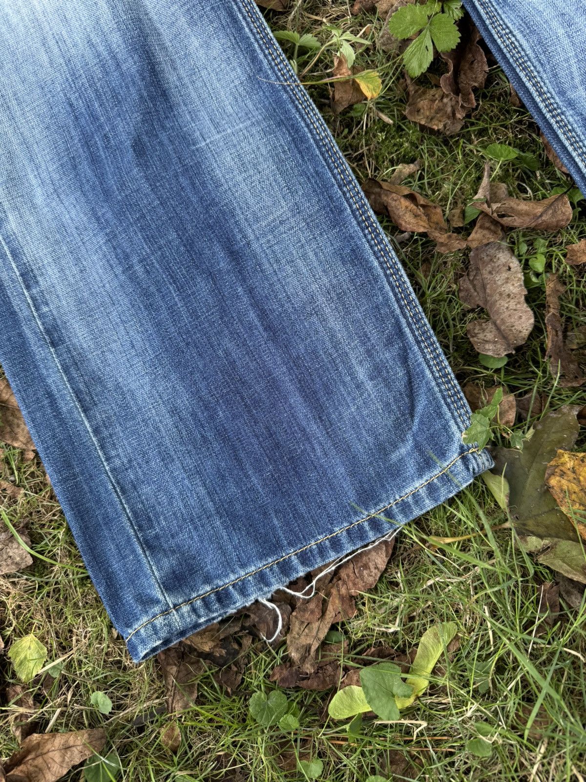 If Six Was Nine Y2K Trashed Distressed jeans straight fit pants Size US 32 / EU 48 - 3 Thumbnail