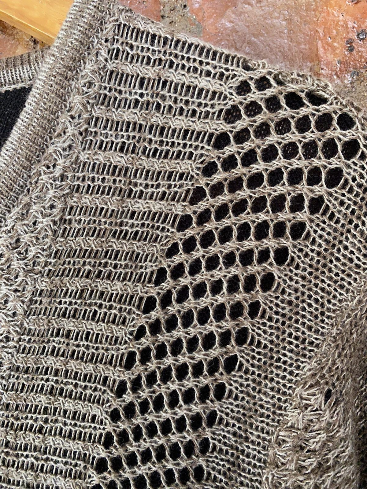 General Research × Japanese Brand × Slick SLICK Japan Mesh spider Web Knit Size US S / EU 44-46 / 1 - 8 Thumbnail