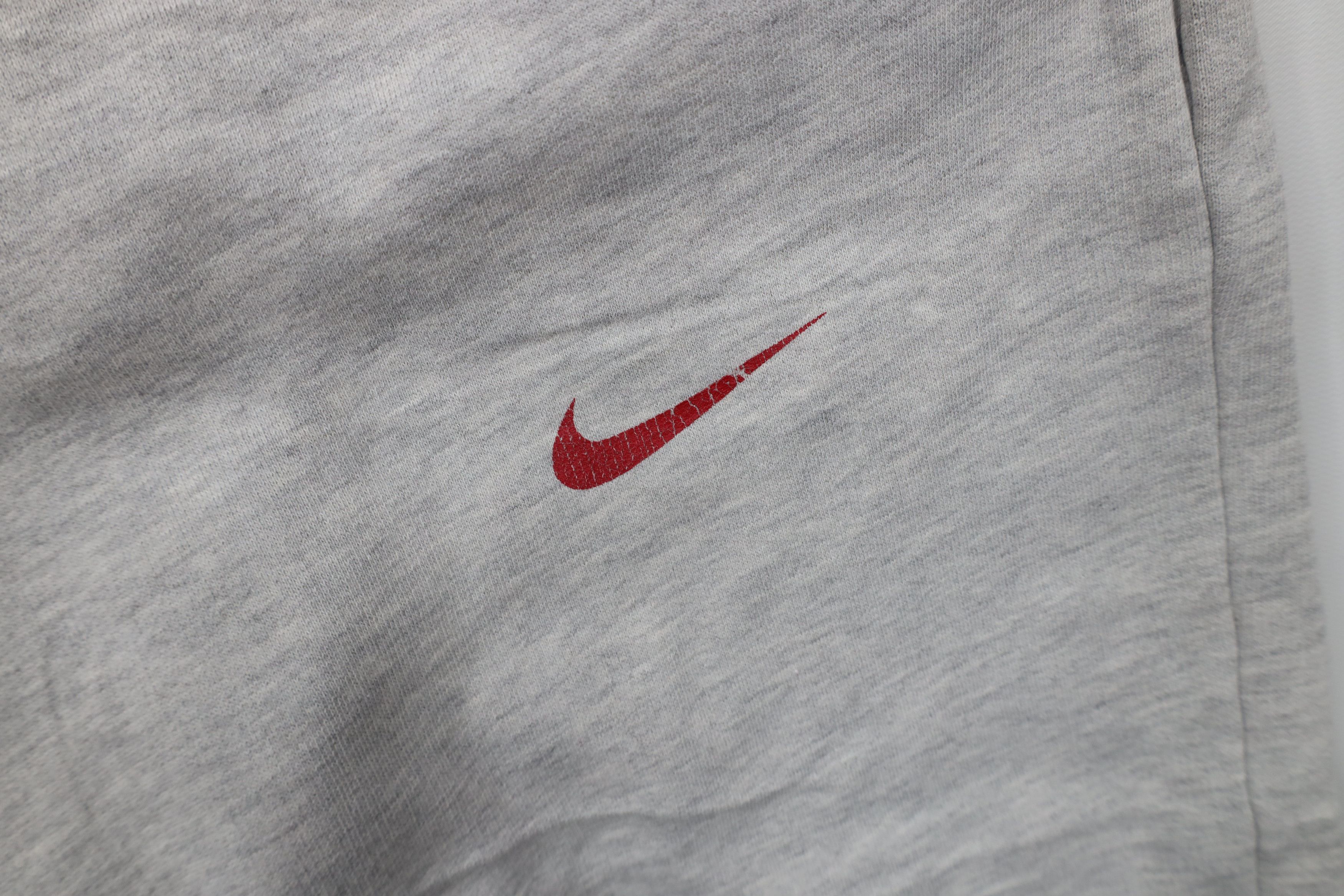Nike × Vintage Vintage 90s Nike Mini Swoosh Heavyweight Sweatpants Joggers Size US 36 / EU 52 - 9 Thumbnail