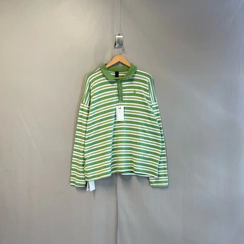 Chrome Hearts Chrome Hearts Green Striped Polo Shirt for Men 0089 Size US L / EU 52-54 / 3 - 1 Thumbnail