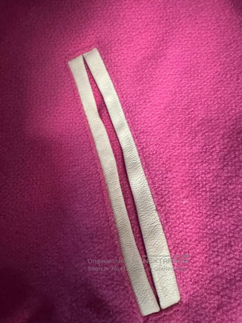 Saint Laurent Paris Saint Laurent Paris Pink Leather Trim Baseball Jacket Size XS / US 0-2 / IT 36-38 - 7 Thumbnail