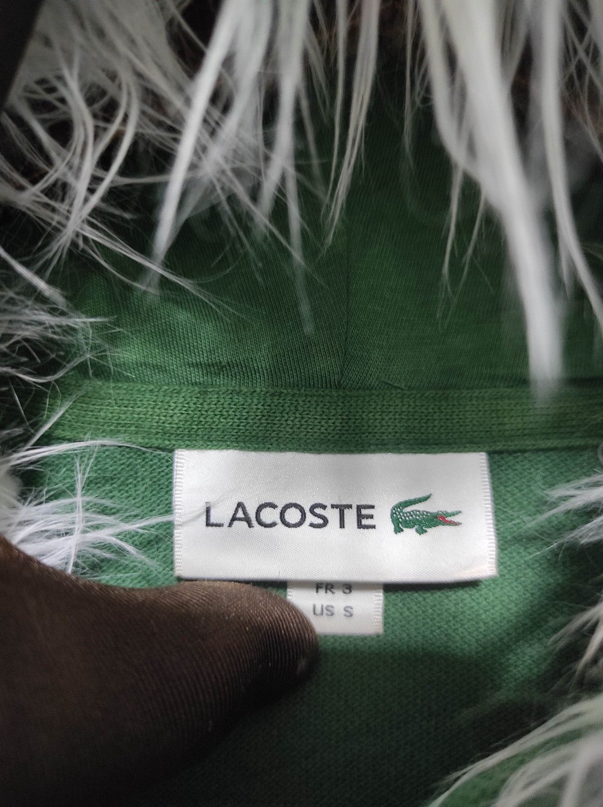 Lacoste Lacoste fur hoodie Size US S / EU 44-46 / 1 - 6 Thumbnail