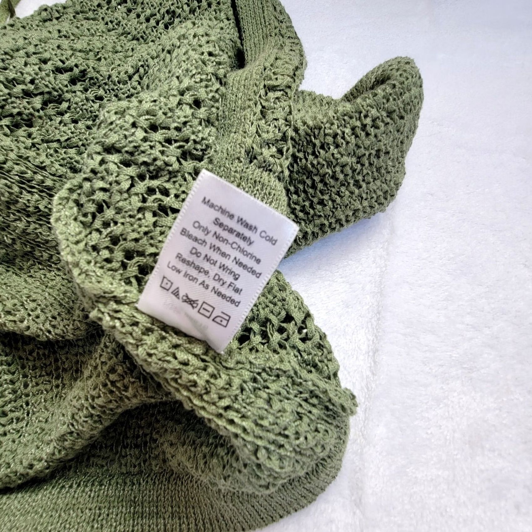 Coldwater Creek Coldwater Creek Women Open Front Cardigan Sweater Small Green Knit Textured Raglan Sleeve Long Sleeve Casual Vintage: No Size S / US 4 / IT 40 - 5 Thumbnail