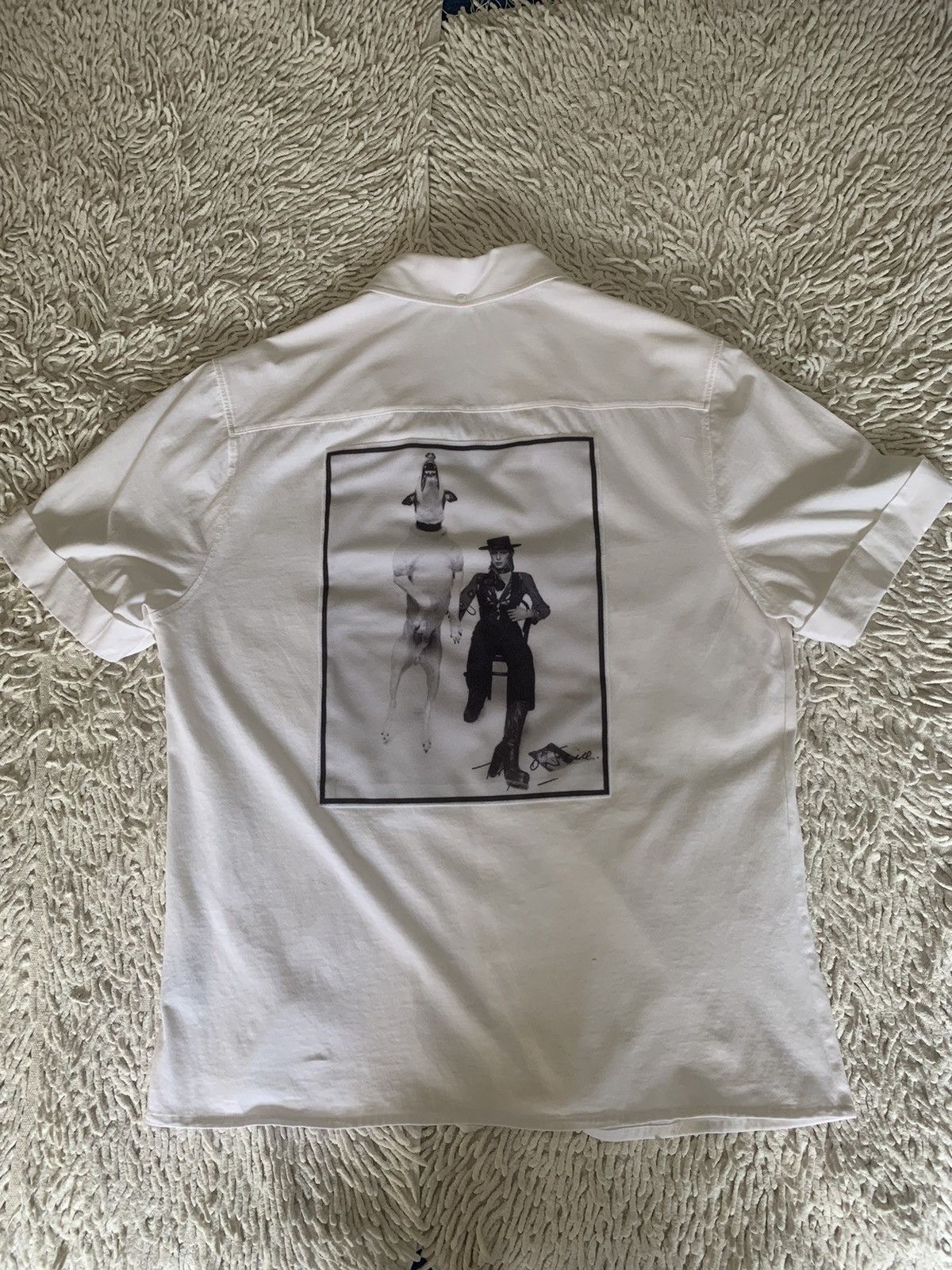 image of Limitato Diamond Dogs David Bowie Shirt in White, Men's (Size XL)