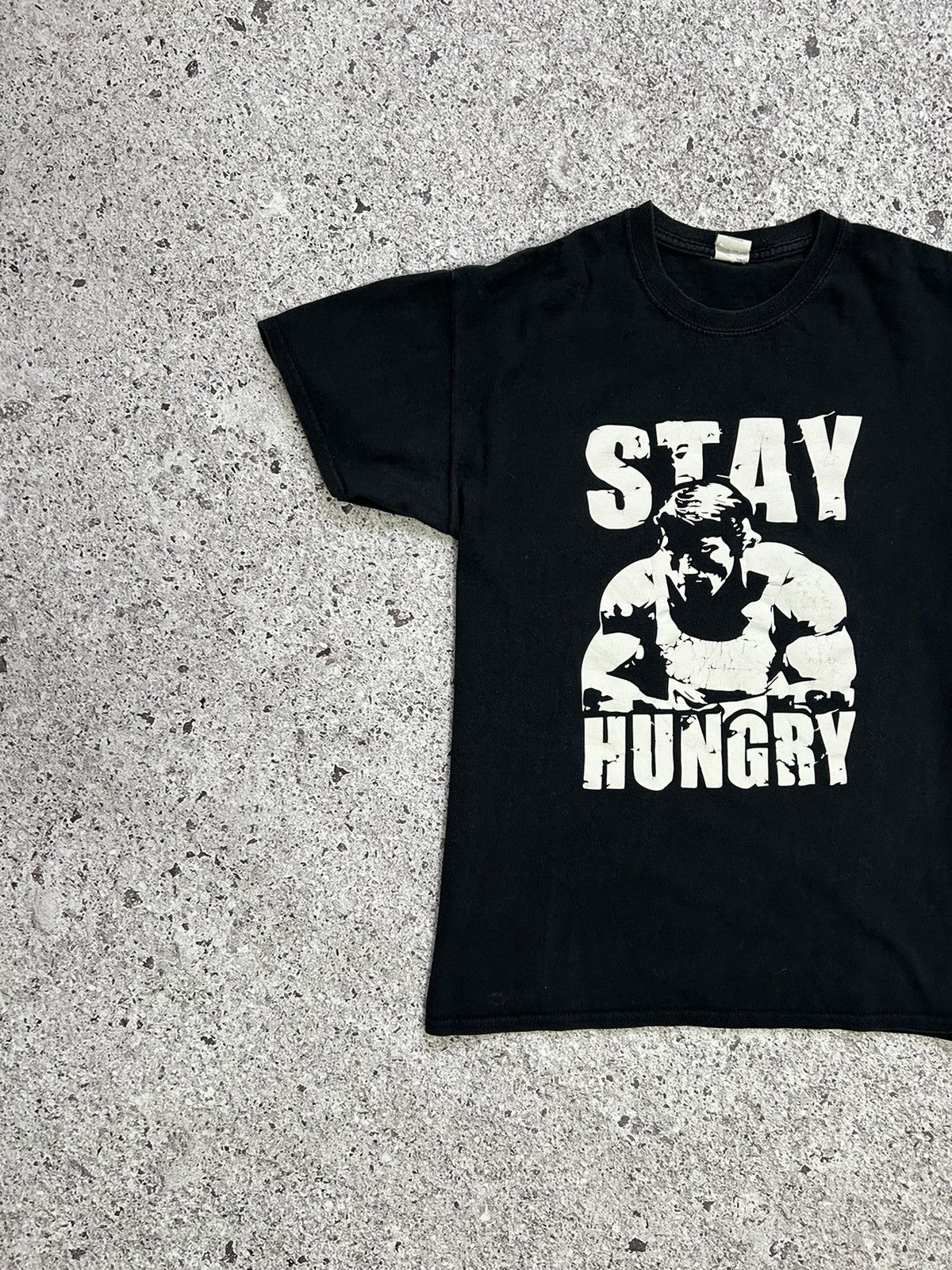 Vintage Vintage Humor Stay Hungry T-Shirt Y2 HYPE ART RETRO Size US M / EU 48-50 / 2 - 2 Thumbnail
