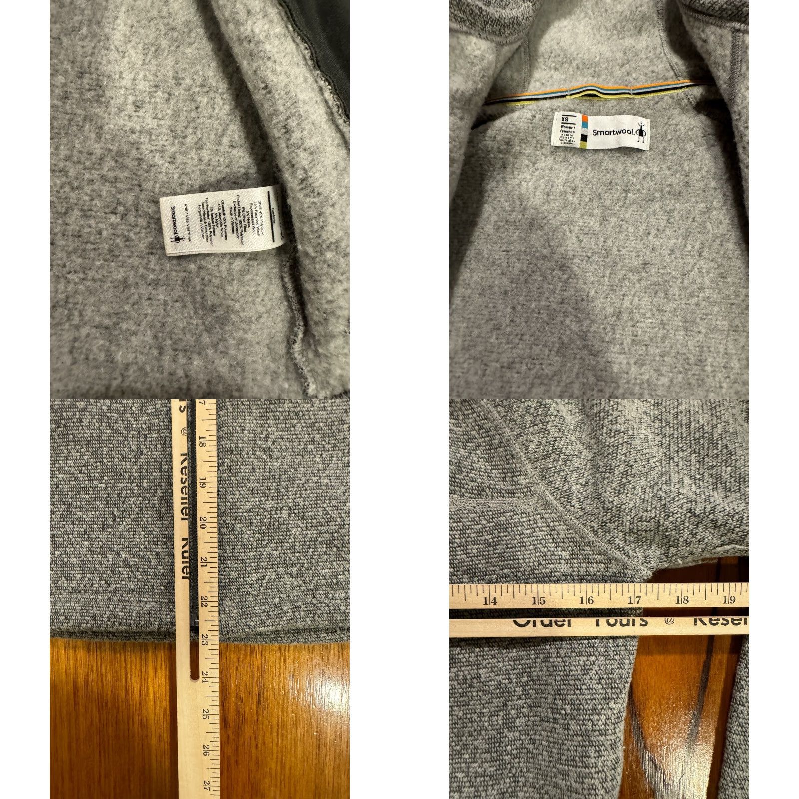 Smartwool Smartwool Women's Hudson Trail Full Zip Fleece Sweater Jacket XS Wool Hoody Jacket Size XS / US 0-2 / IT 36-38 - 9 Thumbnail