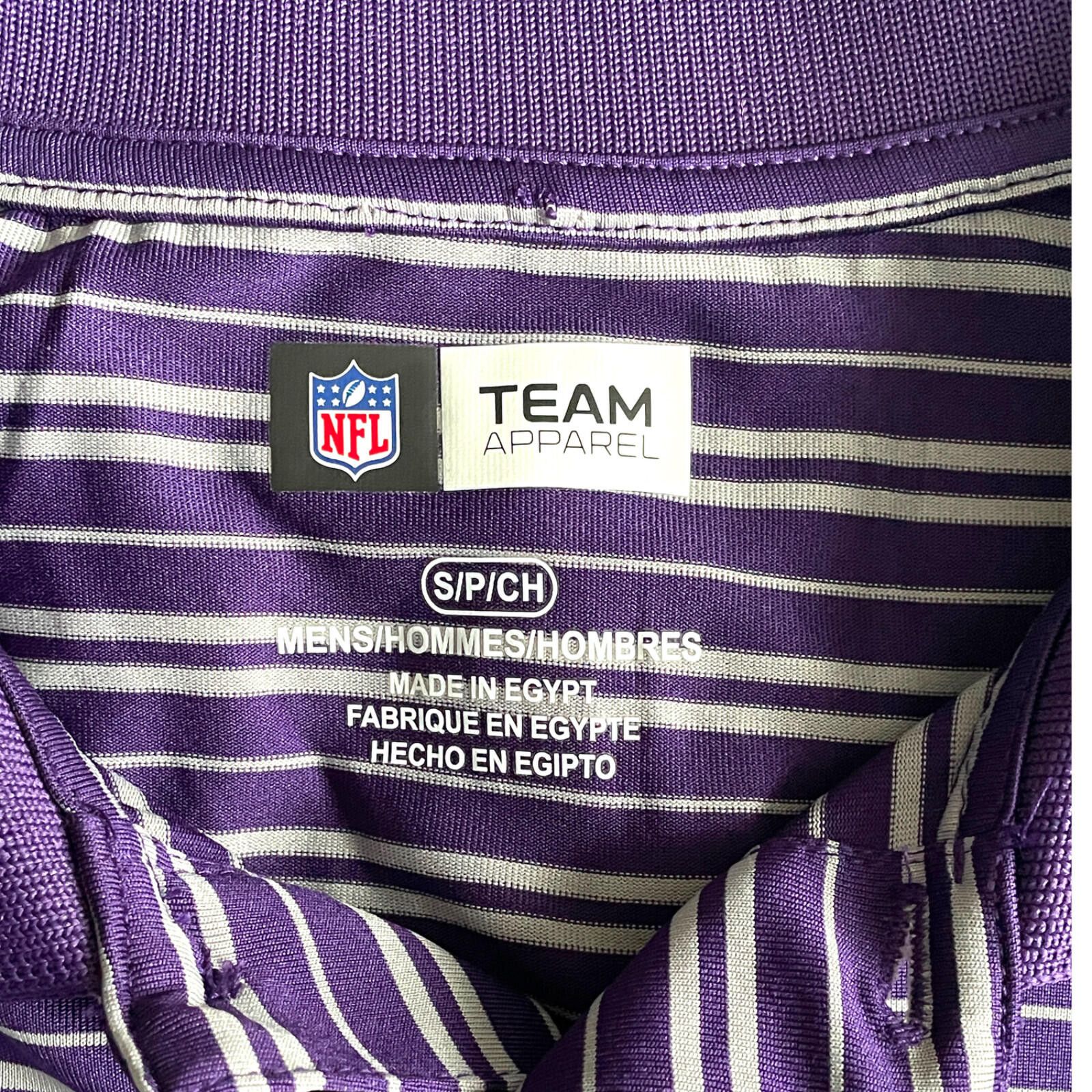 NFL Baltimore Ravens S Polo Shirt NFL Team Apparel Striped NWT Size US S / EU 44-46 / 1 - 5 Thumbnail