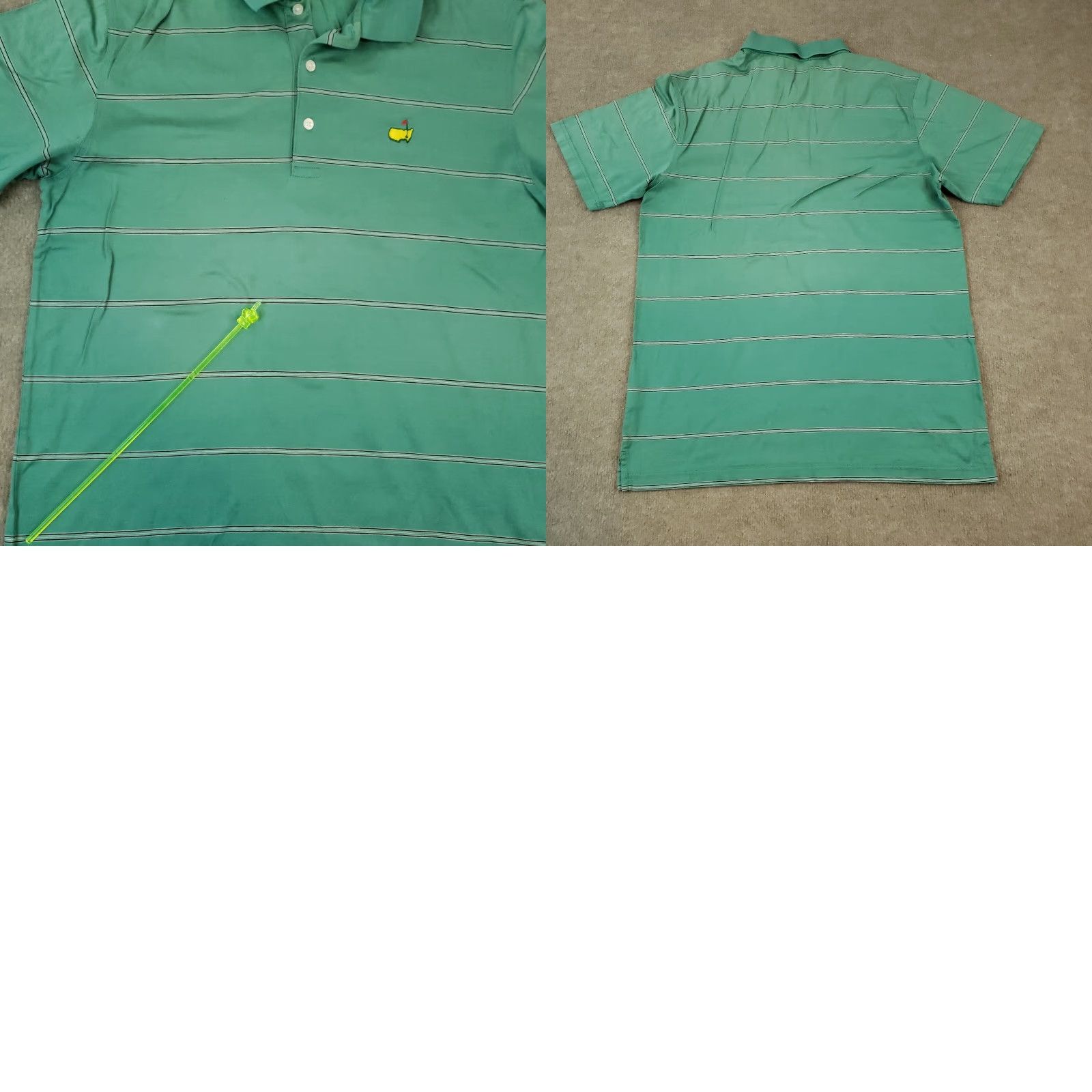 Vintage Golf Shirt Mens Large Green Size US L / EU 52-54 / 3 - 8 Thumbnail