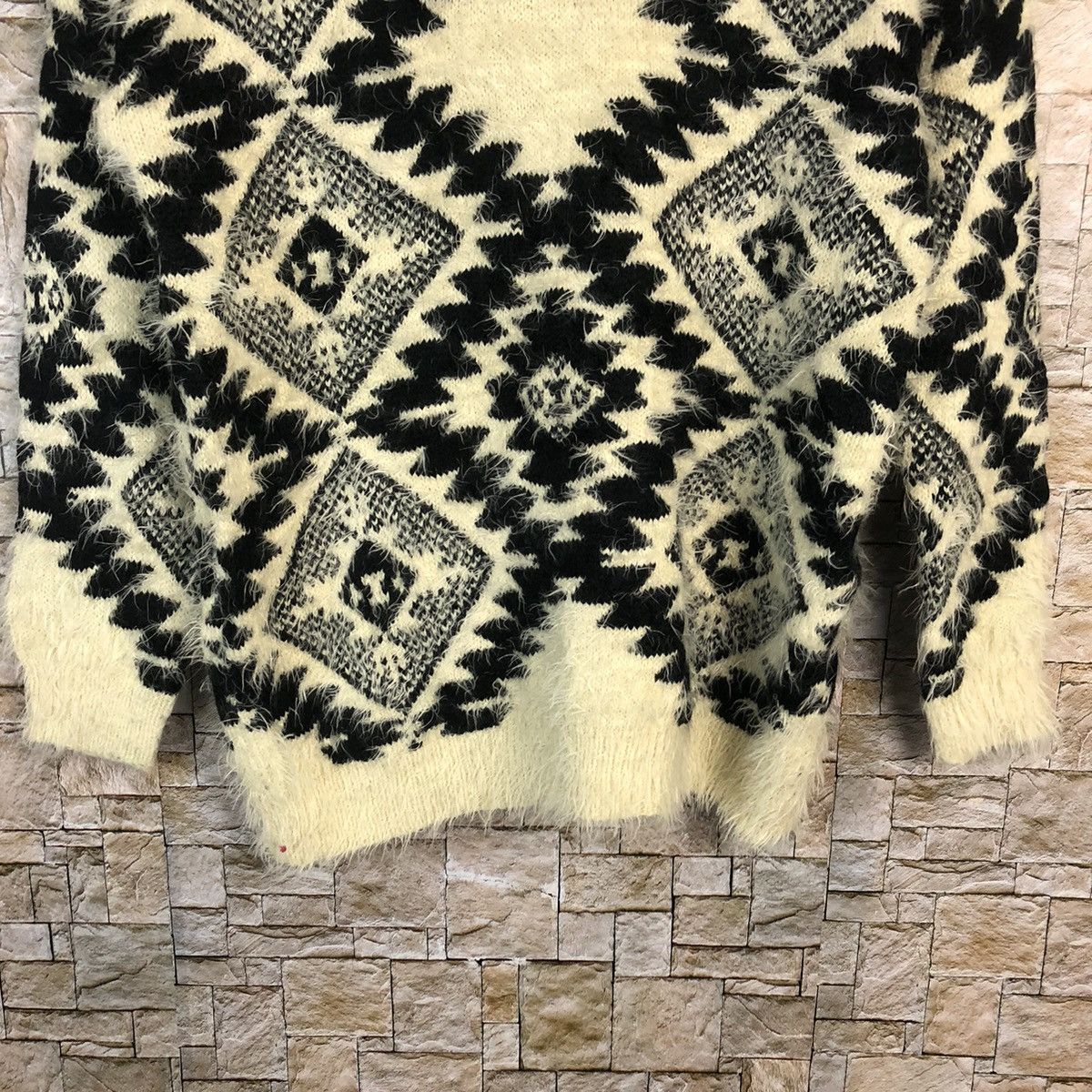 Vintage La do da White navajo design Knitwear #A755 Size M / US 6-8 / IT 42-44 - 6 Thumbnail