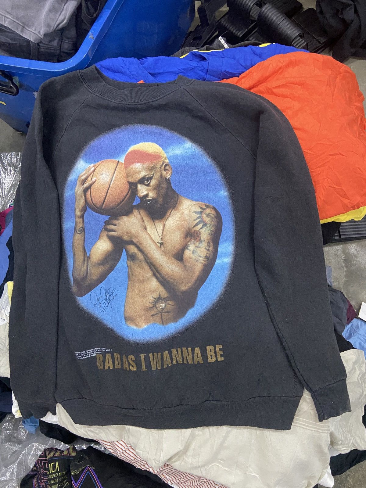 Vintage Dennis Rodman Rare 90s sweatshirt Size US M / EU 48-50 / 2 - 2 Thumbnail