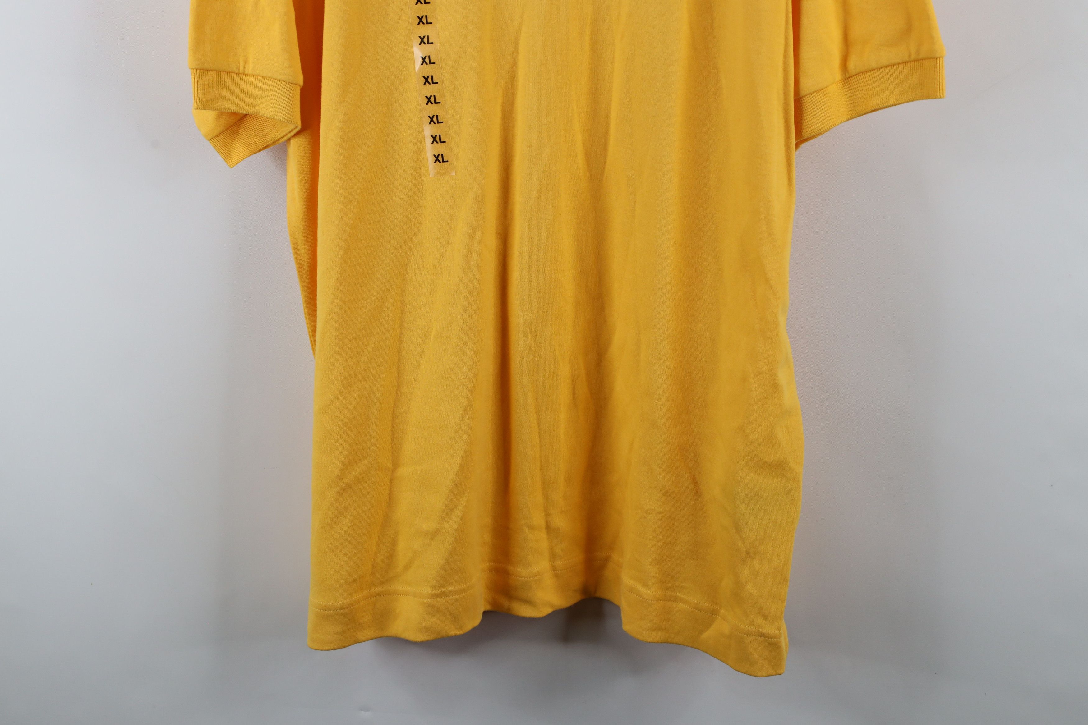 Nautica × Vintage Deadstock Vintage Nautica Sailing Collared Polo Shirt Yellow Size US XL / EU 56 / 4 - 3 Thumbnail