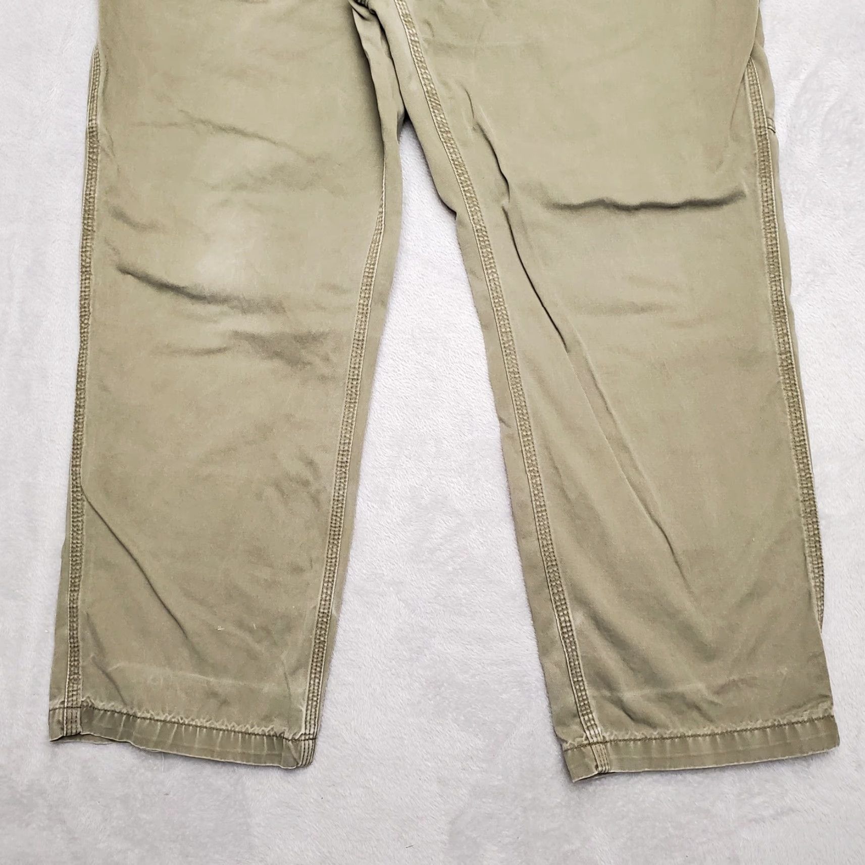 Carhartt Carhartt Pants Men 42x30 Green Twill Relaxed Fit Carpenter Cargo Casual B324 ARG Size US 42 / EU 58 - 2 Thumbnail