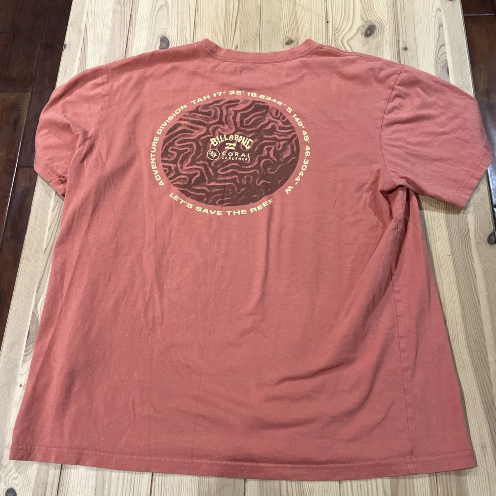 Billabong Billabong Crew Neck Shirt L Orange Men's T-Shirt Beach Surfer Girl Boxy Coral Gardners Beyond The Reef Size US L / EU 52-54 / 3 - 6 Thumbnail