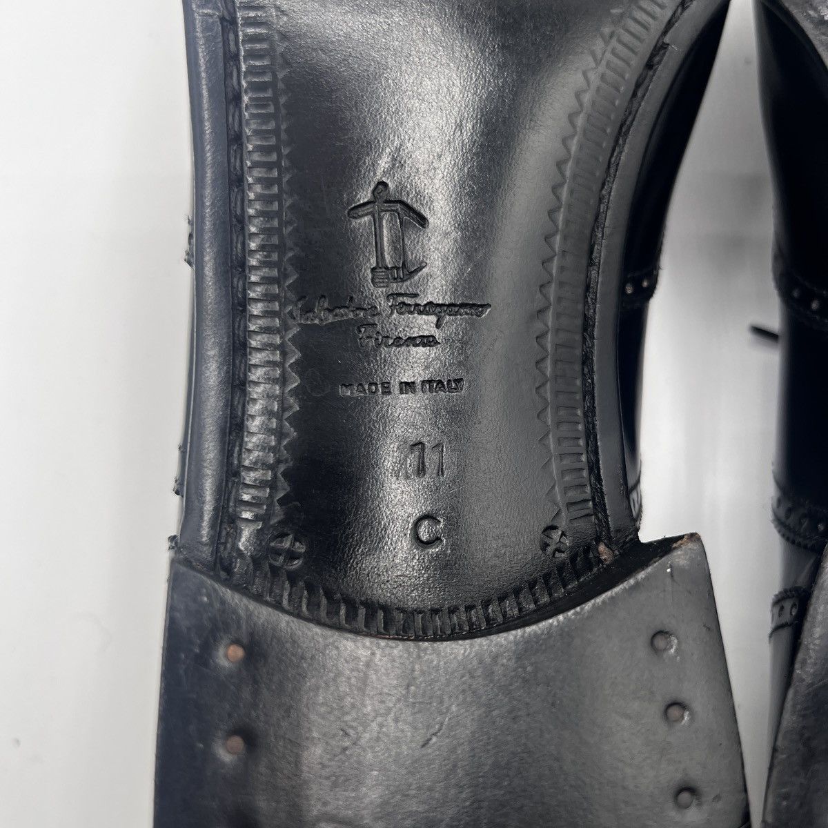 Salvatore Ferragamo Salvatore Ferragamo Oxford Wingtip Brogue Shoe 11C Size US 11 / EU 44 - 7 Thumbnail