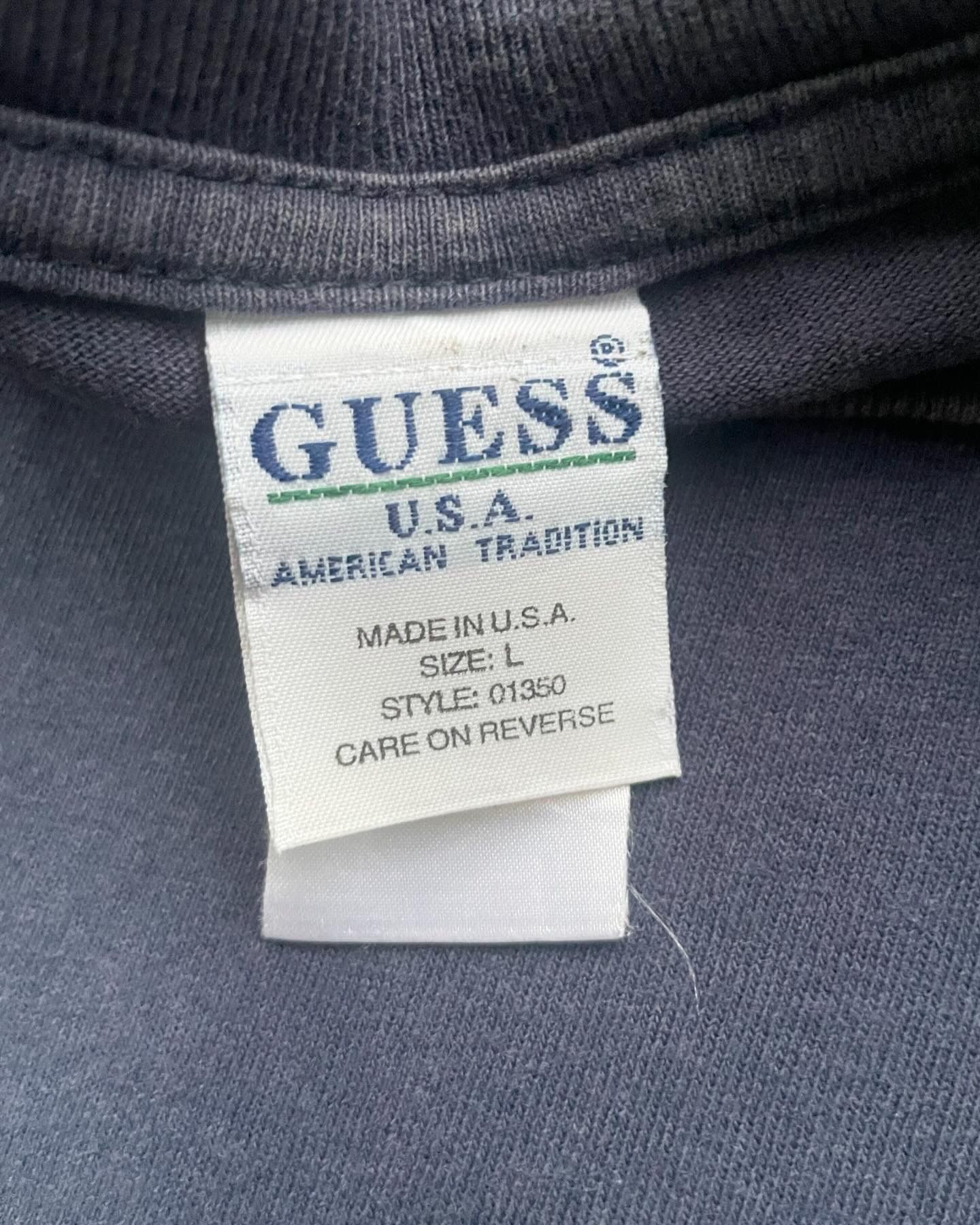 Guess Vintage Guess 2 Tone Sun Faded Wash Tshirt Size US L / EU 52-54 / 3 - 7 Thumbnail