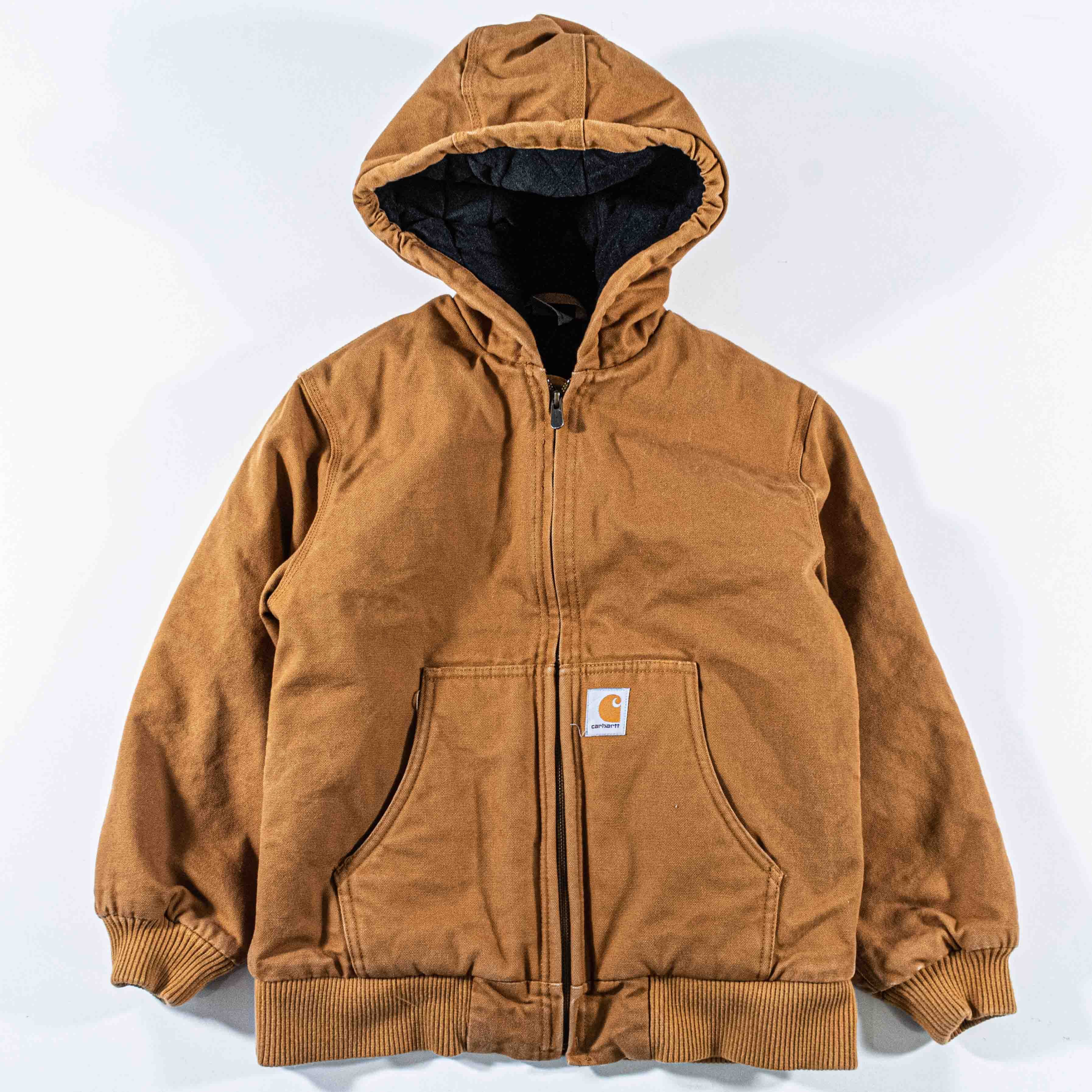 Carhartt Carhartt Hooded Jacket Youth M Medium Brown Canvas Workwear Size US XS / EU 42 / 0 - 1 Thumbnail