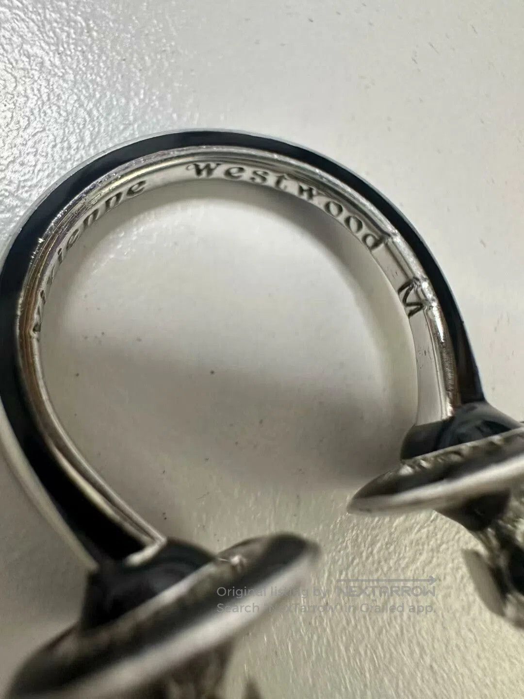 Vivienne Westwood vivienne westwood saturn ring in black. Size ONE SIZE - 4 Thumbnail