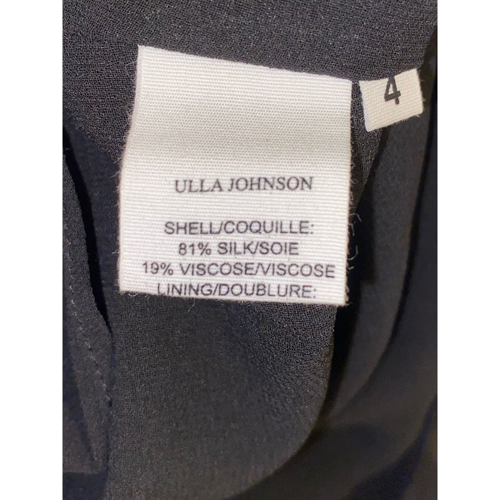 Ulla Johnson Ulla Johnson $575 Leah Dress in Noir Size 4 EUC Size S / US 4 / IT 40 - 14 Thumbnail