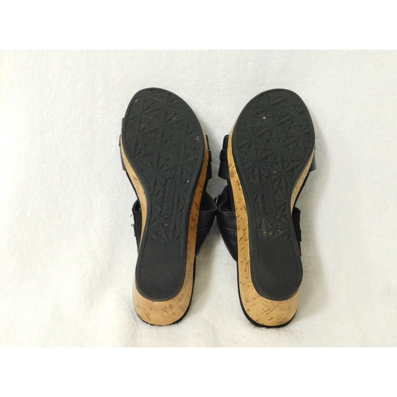 Other Kim Rogers Black Sandle Skide on Wedge Heel Shoes - 7 M Size US 7 / IT 37 - 5 Thumbnail