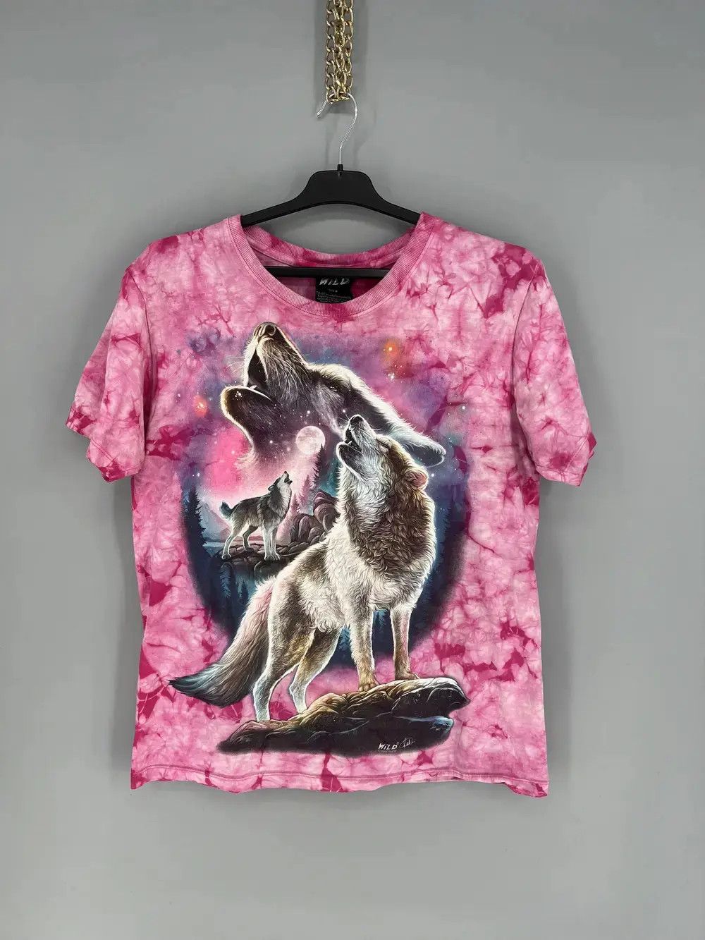 Other Vintage 90s Wolf Face Boxy Fit Tee WILD Dead Horror Print Size US M / EU 48-50 / 2 - 1 Thumbnail