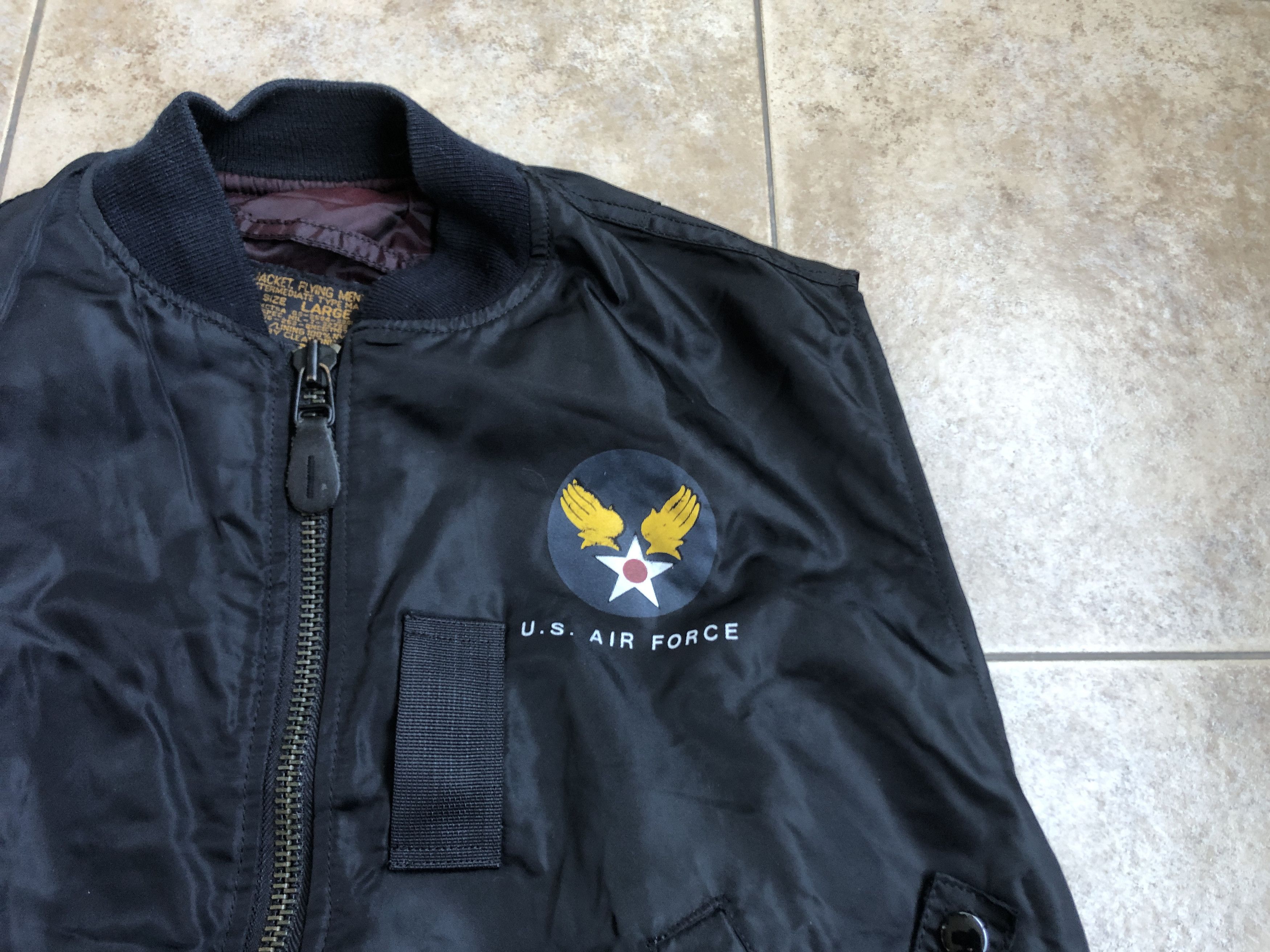 Vintage USAF Air Force Military MA-1 Flight Jacket Vest Size L Size US L / EU 52-54 / 3 - 4 Thumbnail