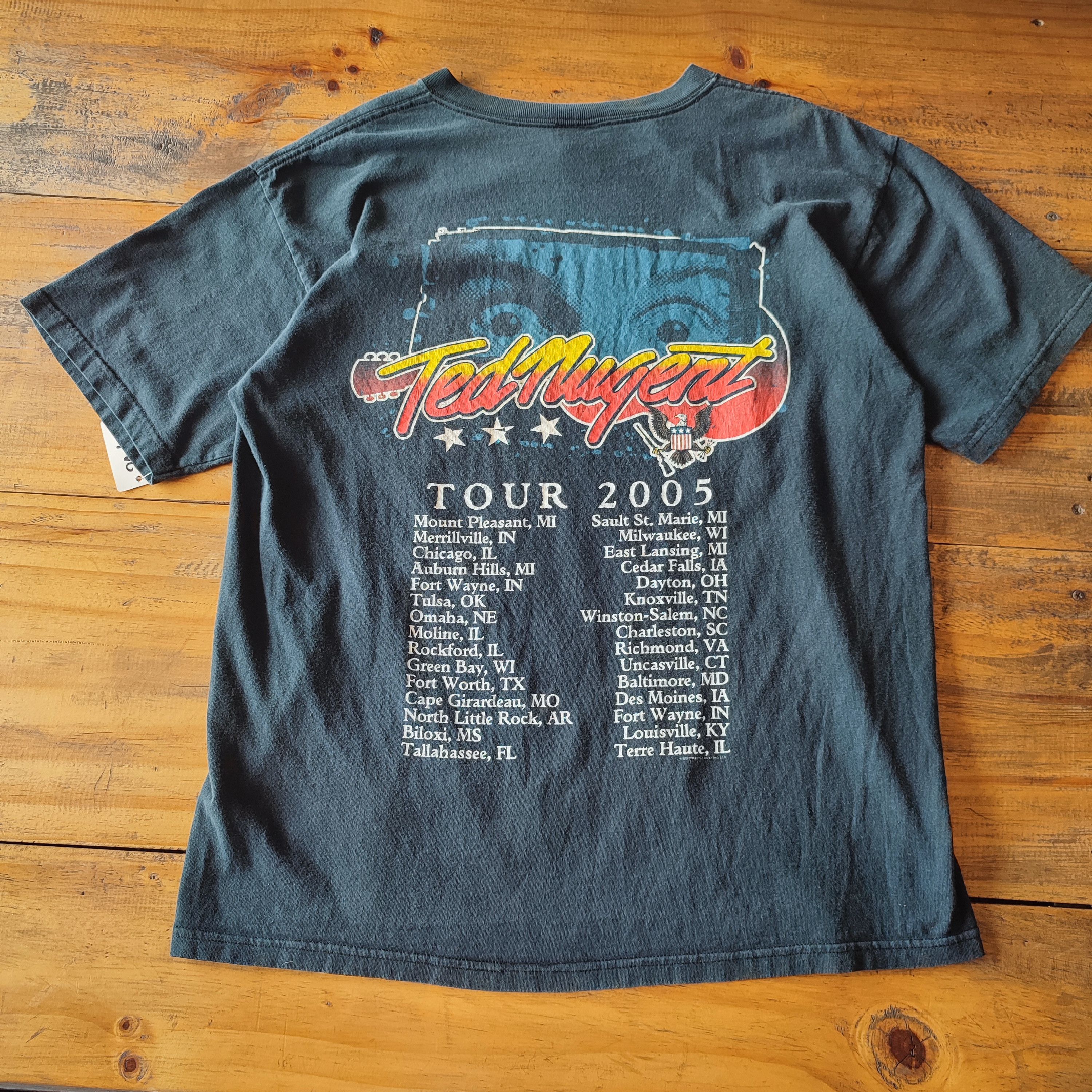 Anvil × Band Tees × Vintage TED NUGENT T SHIRT Size US M / EU 48-50 / 2 - 4 Thumbnail