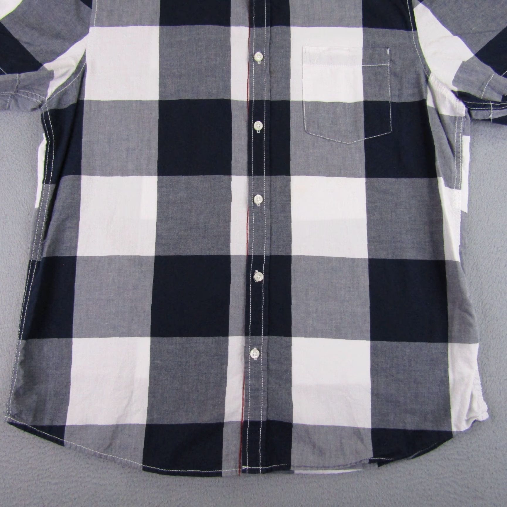 Vintage Roebuck Shirt Mens Large Blue White Plaid Button Up Camp Casual Workwear Outdoor Size US L / EU 52-54 / 3 - 6 Thumbnail