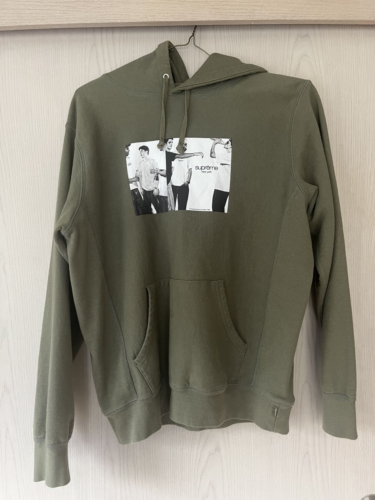 Supreme Supreme Classic Ad Hooded Sweatshirt Light Olive Size US M / EU 48-50 / 2 - 1 Thumbnail