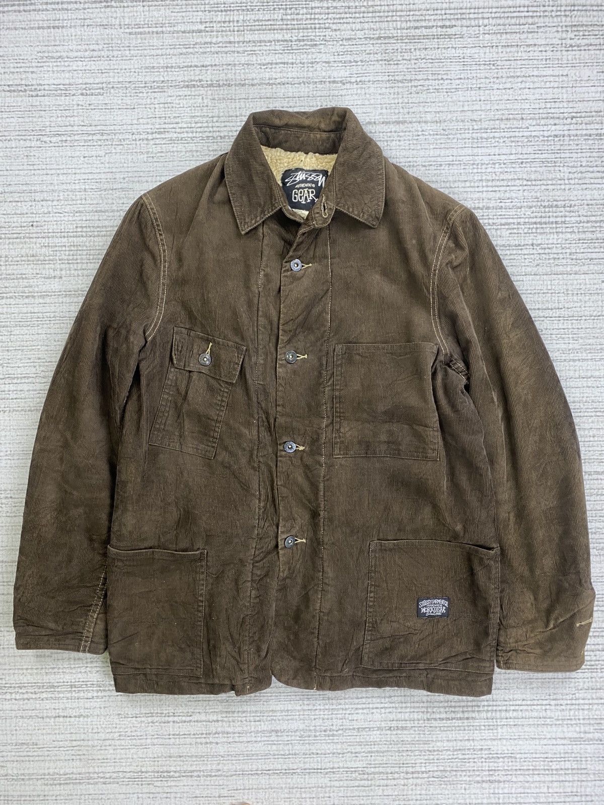 Stussy 90s Stussy Garment Multipocket Corduroy Chore Jacket Size US M / EU 48-50 / 2 - 1 Thumbnail