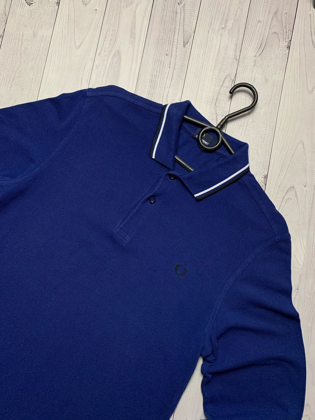 Fred Perry Fred Perry long sleeve polo shirt blue Size M Size US M / EU 48-50 / 2 - 2 Thumbnail