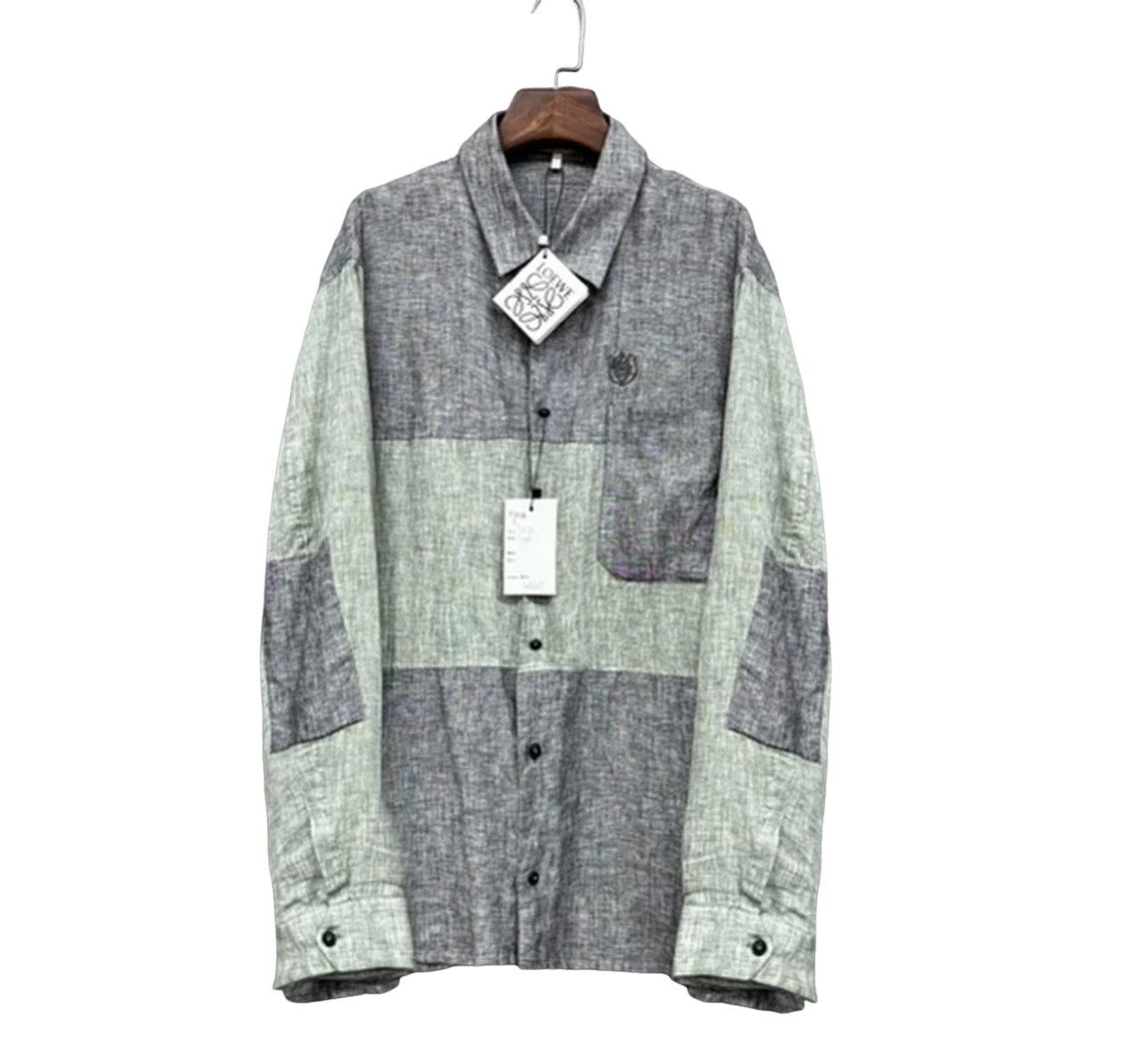 Loewe Loewe Patchwork Linen Anagram Logo Shirt XL Size US XL / EU 56 / 4 - 1 Thumbnail