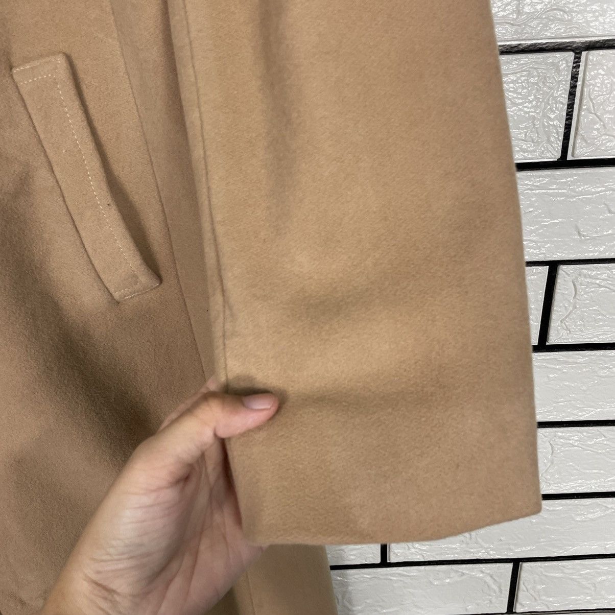 United Colors Of Benetton United Colors Of Benetton Brown Wool Long Coat Size S / US 4 / IT 40 - 14 Thumbnail
