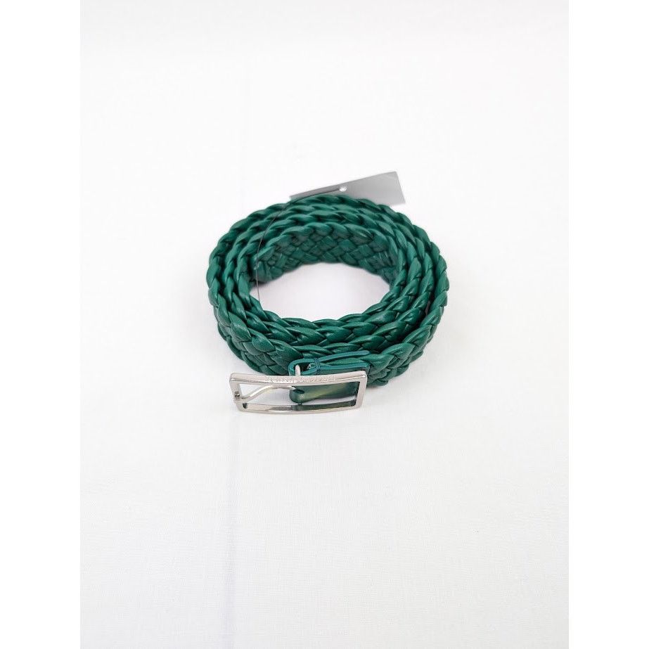 Bottega Veneta o1rshd1 Size: S / Intreccio Paper Belt in Racing Green Size ONE SIZE - 1 Thumbnail