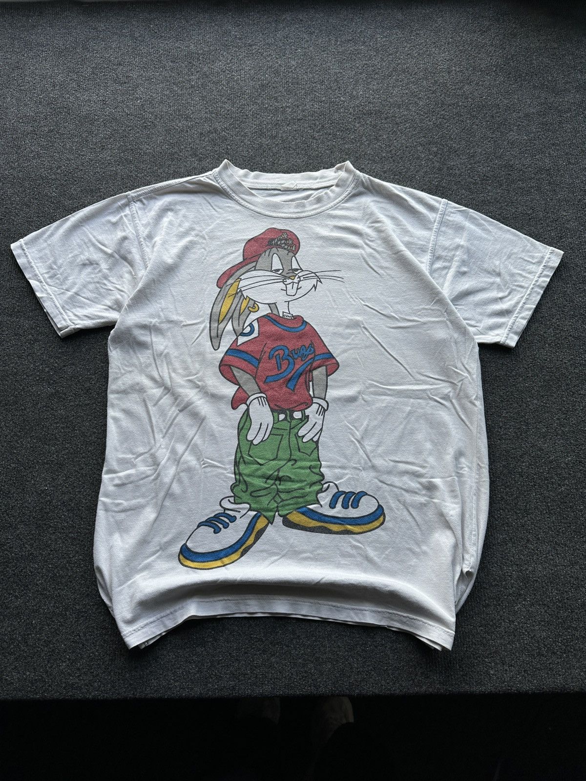 Warner Bros DOUBLE LOGO🚨 BUGS BUNNY LOONEY TUNES WARNER BROS. Size US L / EU 52-54 / 3 - 1 Thumbnail