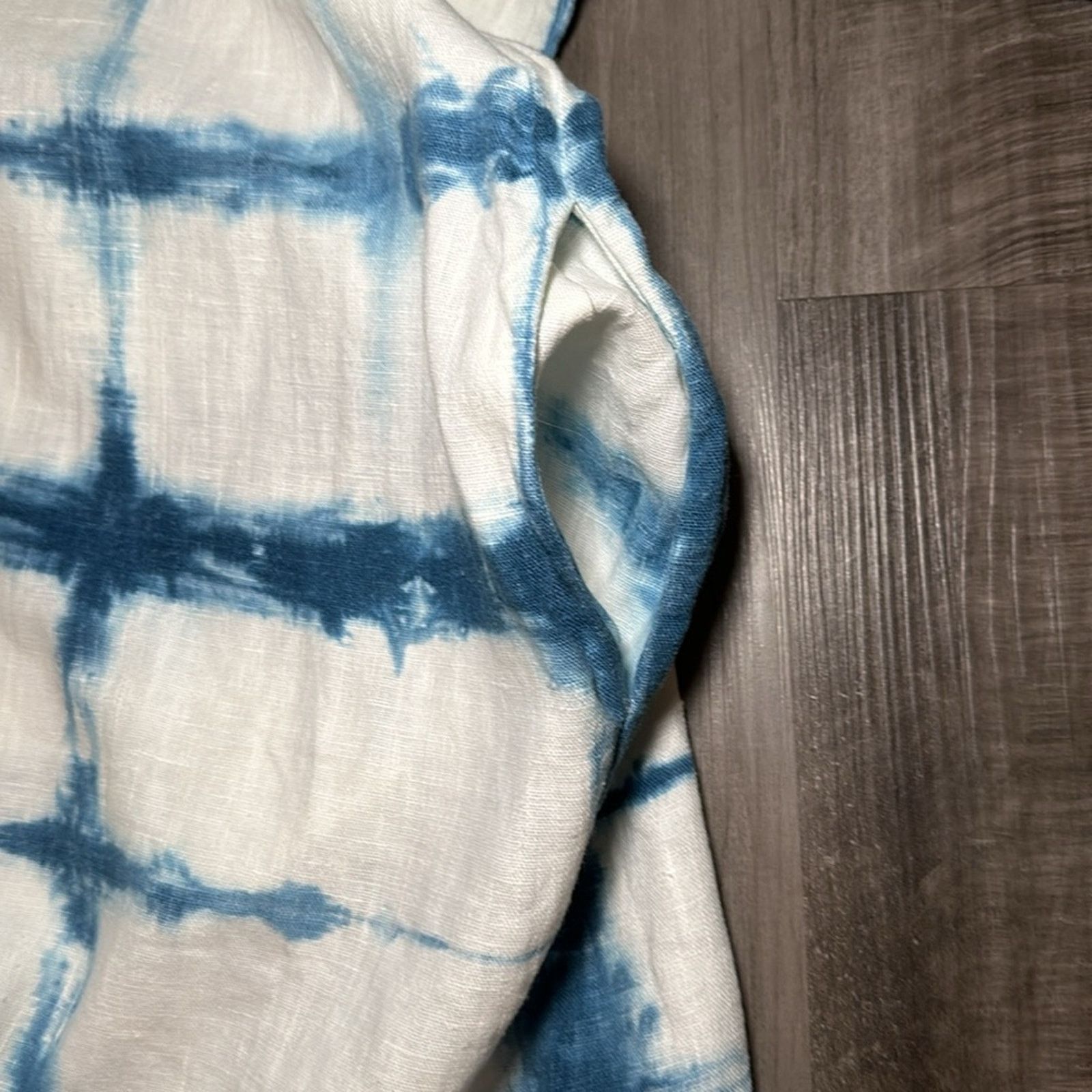 Other Aurum Indigo Tie-Dye Linen Wool Mini Dress - Small Size S / US 4 / IT 40 - 5 Thumbnail
